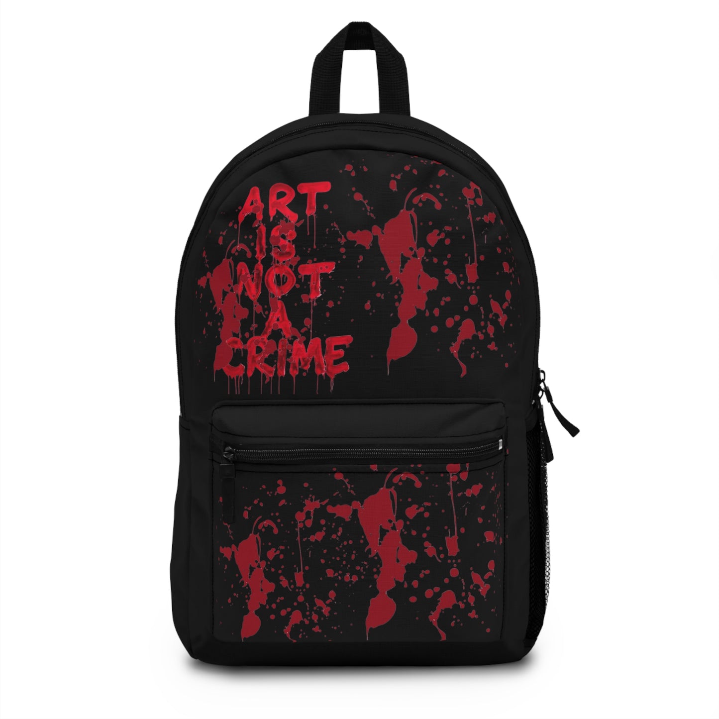 Artistic Expression Backpack - Unique School Bag, Trendy Art Backpack, Stylish Daypack, Gift for Artists, Edgy Urban Backpack