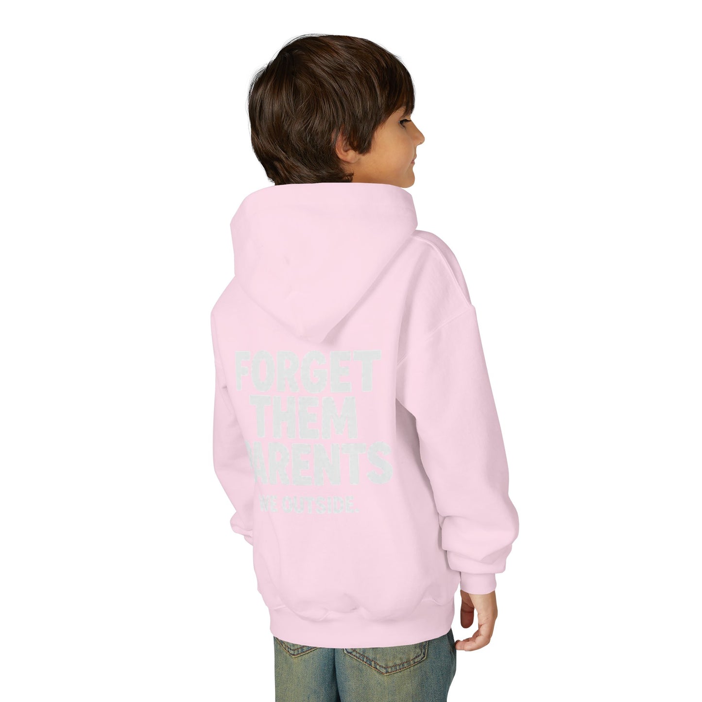 Youth Hoodie - Forget Them Parents, Funny Sweatshirt, Kids Hoodie, Outdoor Adventure, Gift for Teens, Casual Wear