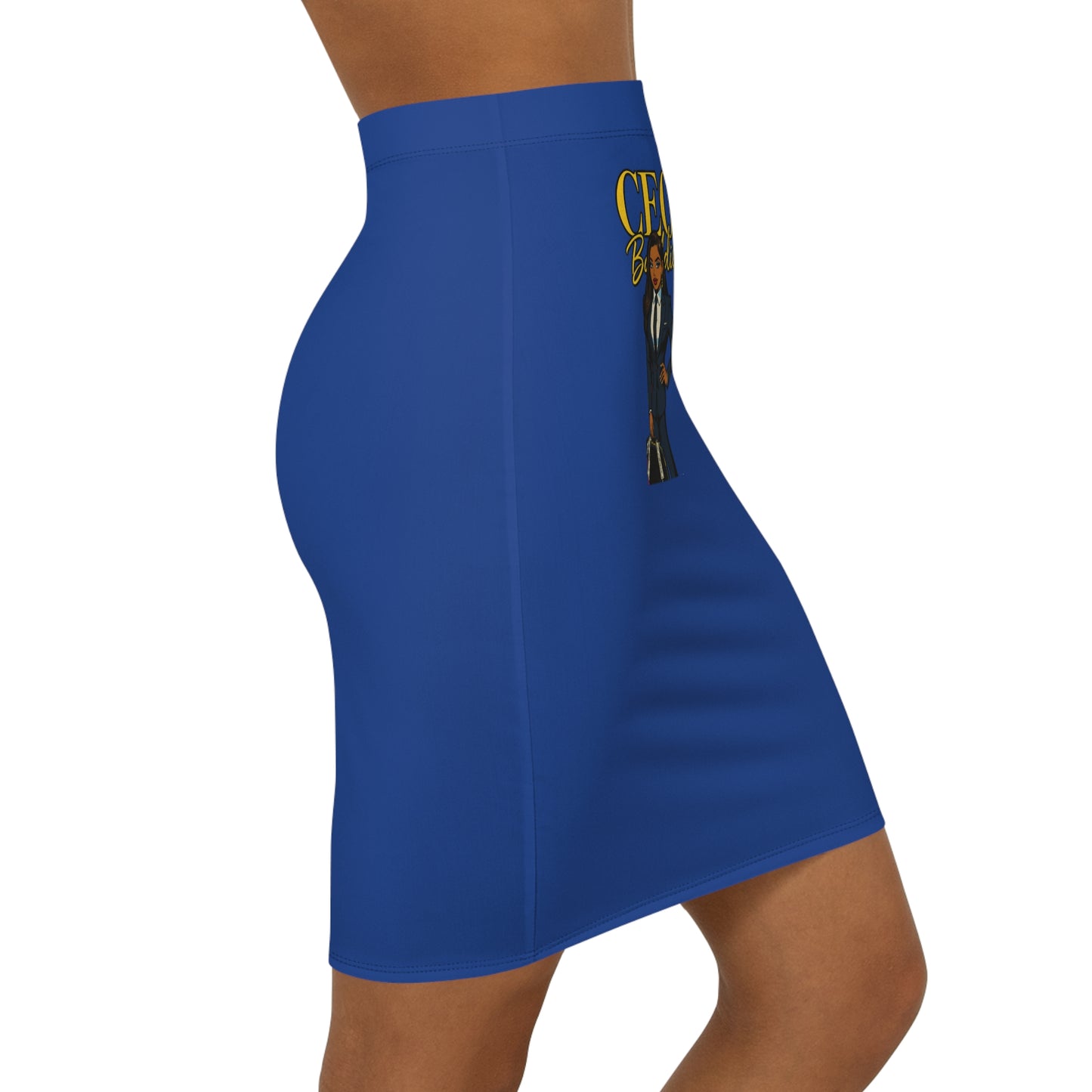 CEO Babe Mid-Waist Pencil Skirt, Empowering Fashion, Business Outfit, Office Wear, Gift for Entrepreneurs