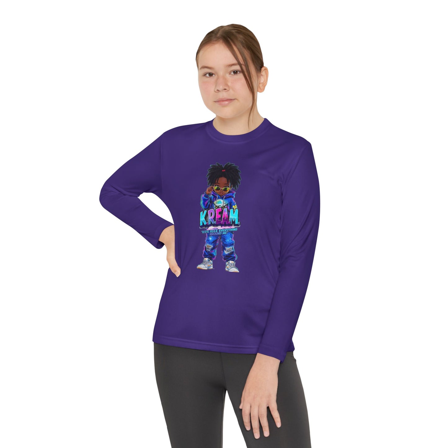 Youth Long Sleeve Tee for Trendy Kids, Cool Graphic Tee, Perfect for Birthdays, Playdates, School Events, Unique Gift Idea