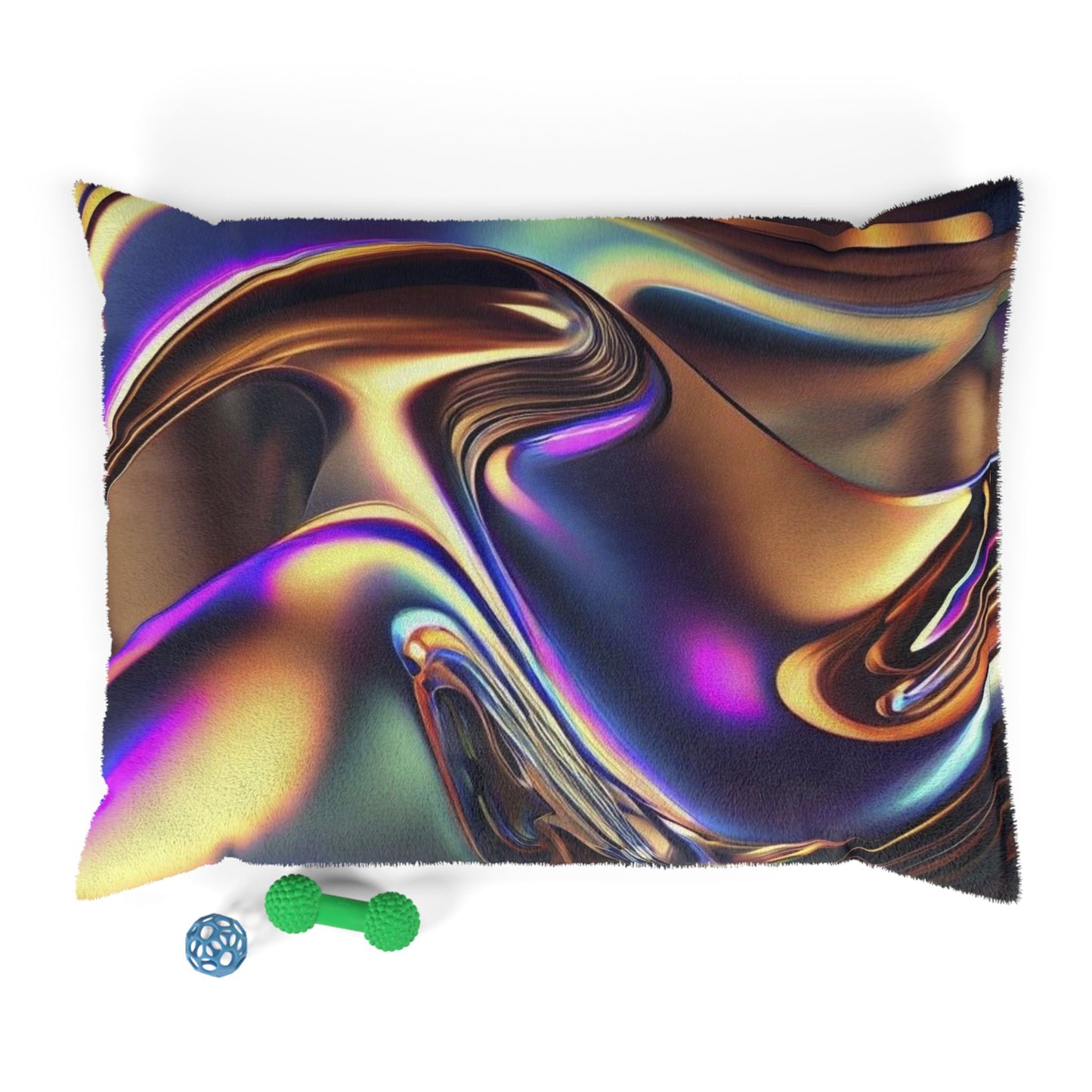Vibrant Abstract Pet Bed, Cozy Pet Cushion, Modern Pet Furniture, Colorful Dog Cat Bed, Artistic Pet Lounge, Unique Animal Bedding