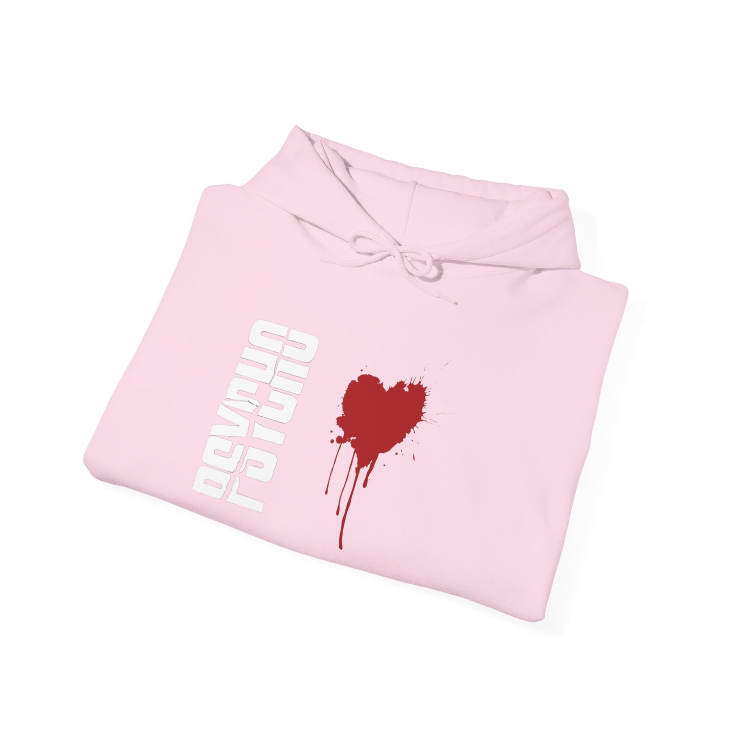 Heartfelt Drip Hoodie | Unisex Heavy Blend Sweatshirt, Cozy Gift, Black Hoodie, Casual Attire, Streetwear Style, Valentine's Day