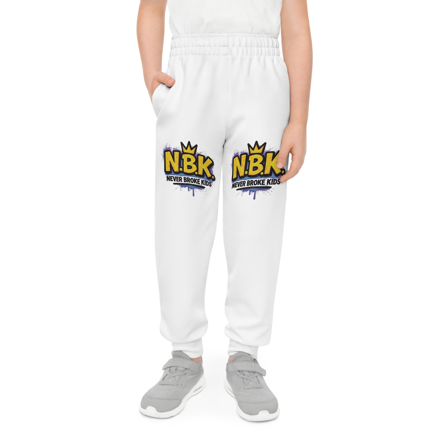 Youth Joggers - NBK Never Broke Kids | Trendy Activewear for Boys & Girls, Comfy Lounge Pants for Kids, Sportswear for Play and Chill