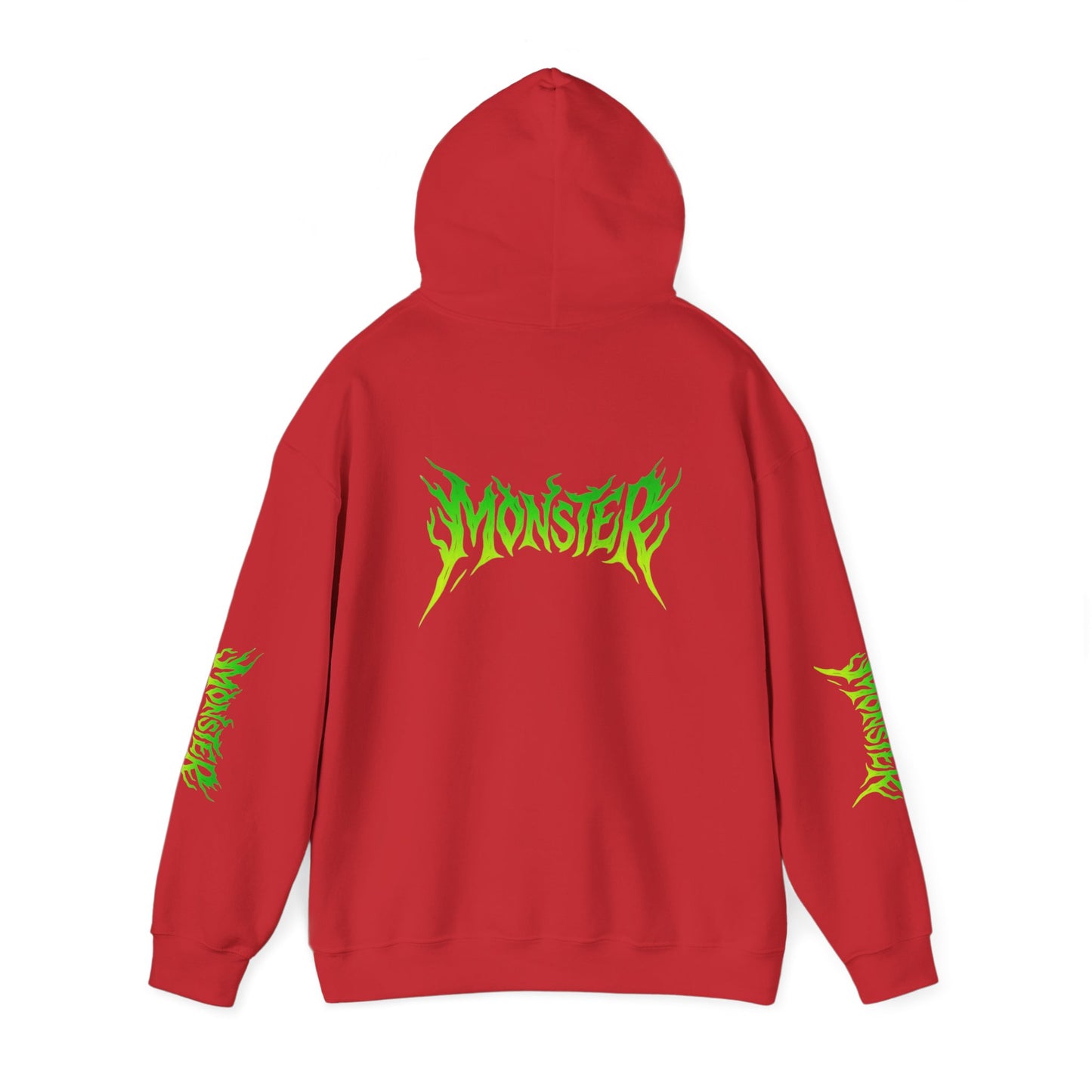 Monster Vibe Unisex Hooded Sweatshirt, Streetwear, Casual Hoodie, Graphic Sweatshirt, Cool Gift, Halloween Apparel, Everyday Wear