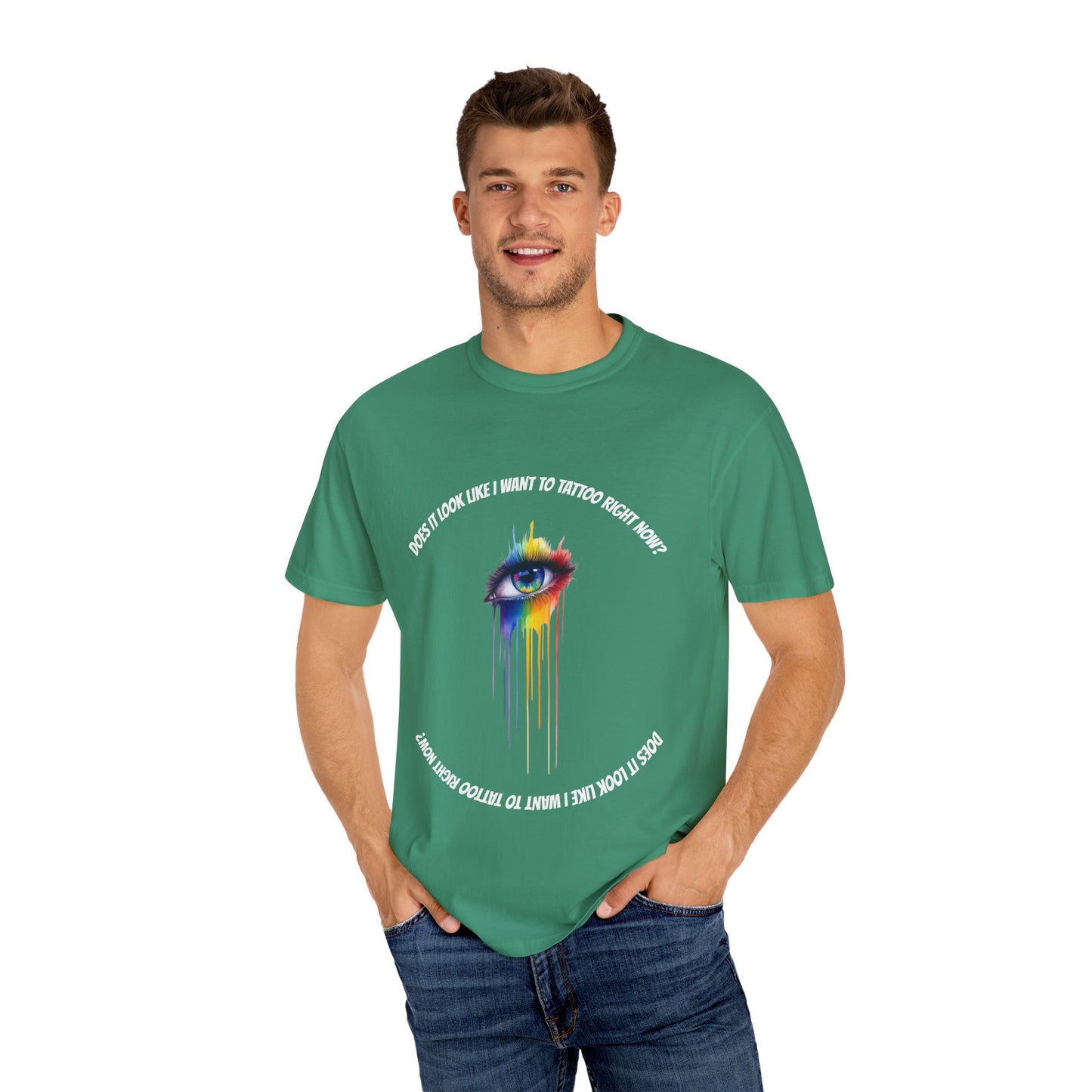 Vibrant Eye Art T-Shirt | Unisex Garment-Dyed Tee, Artistic Apparel, Colorful Fashion, Unique Gift, Everyday Wear