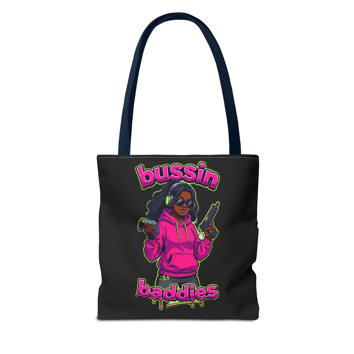 Bussin Baddies Tote Bag, Trendy Carryall, Women's Fashion Accessory, Streetwear Shopping Bag, Gift for Her
