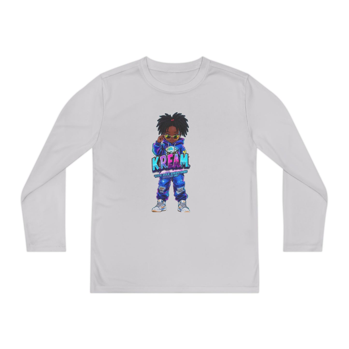 Youth Long Sleeve Tee for Trendy Kids, Cool Graphic Tee, Perfect for Birthdays, Playdates, School Events, Unique Gift Idea