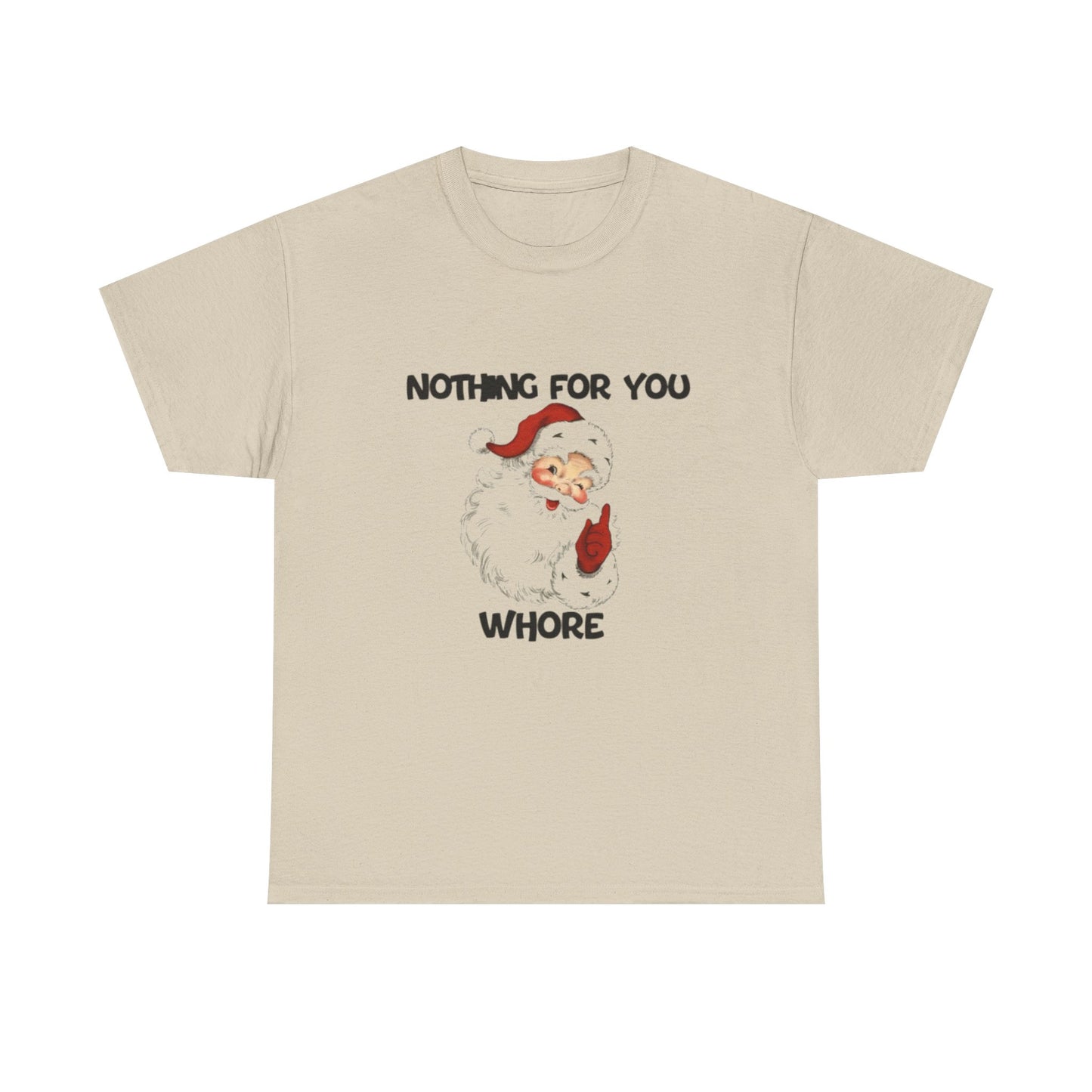Funny Santa Claus Tee, Unisex Heavy Cotton Tee, Holiday Humor Shirt, Christmas Gift for Friends, Casual Wear