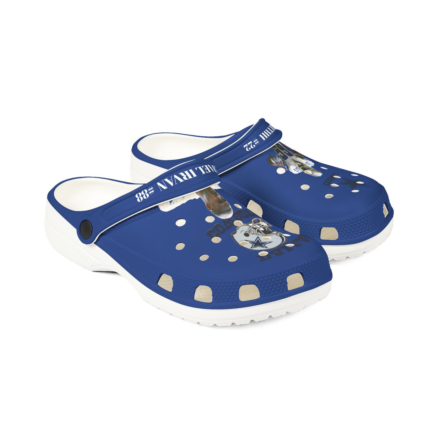 Cowboys EVA Foam Rubber Shoes with Team Spirit, Comfortable Slip-On Clogs, Perfect for Game Days, Casual Wear, Gifts for Fans