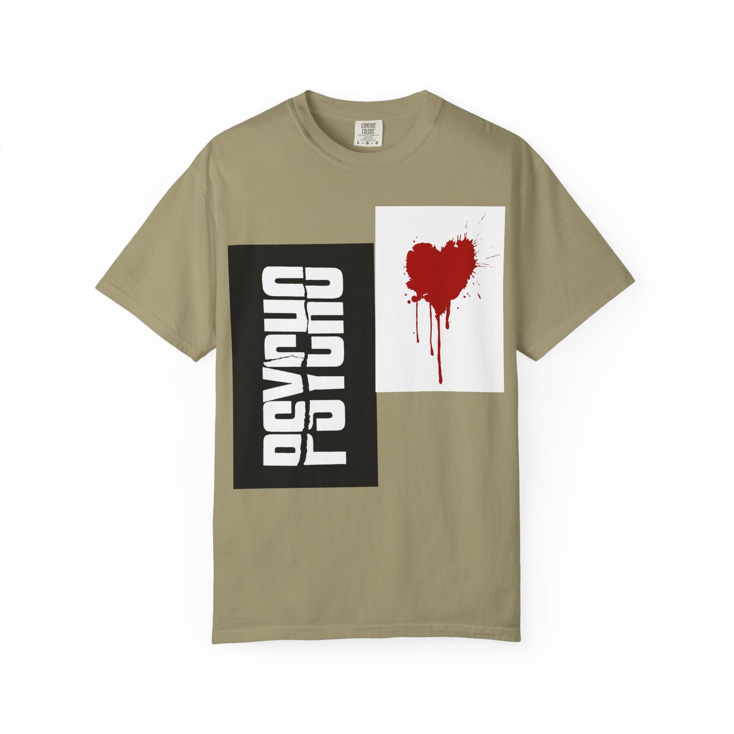 Psycho Heart Graphic T-shirt, Cool Unisex Tee, Casual Streetwear, Gift for Him or Her, Halloween Apparel, Edgy Fashion Statement