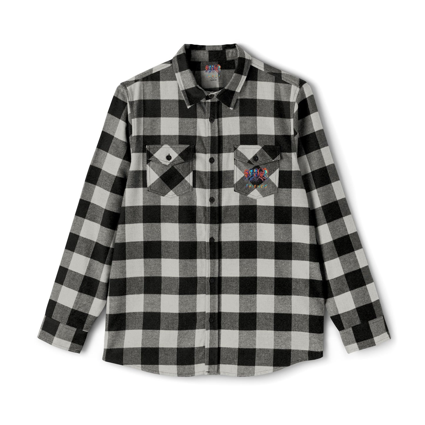 Chic Unisex Flannel Shirt with Graphic Design, Casual Wear, Perfect for Fall, Streetwear Fashion, Halloween & Everyday Style