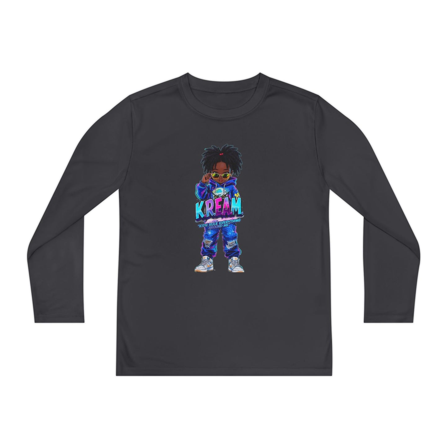 Youth Long Sleeve Tee for Trendy Kids, Cool Graphic Tee, Perfect for Birthdays, Playdates, School Events, Unique Gift Idea