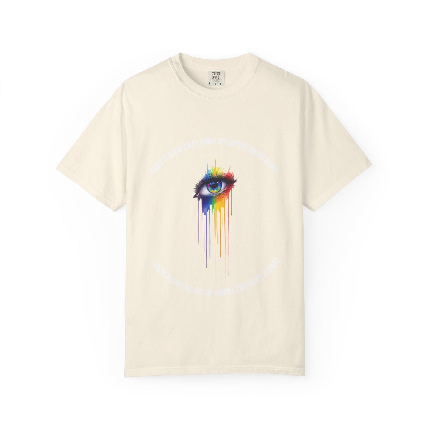 Vibrant Eye Art T-Shirt | Unisex Garment-Dyed Tee, Artistic Apparel, Colorful Fashion, Unique Gift, Everyday Wear