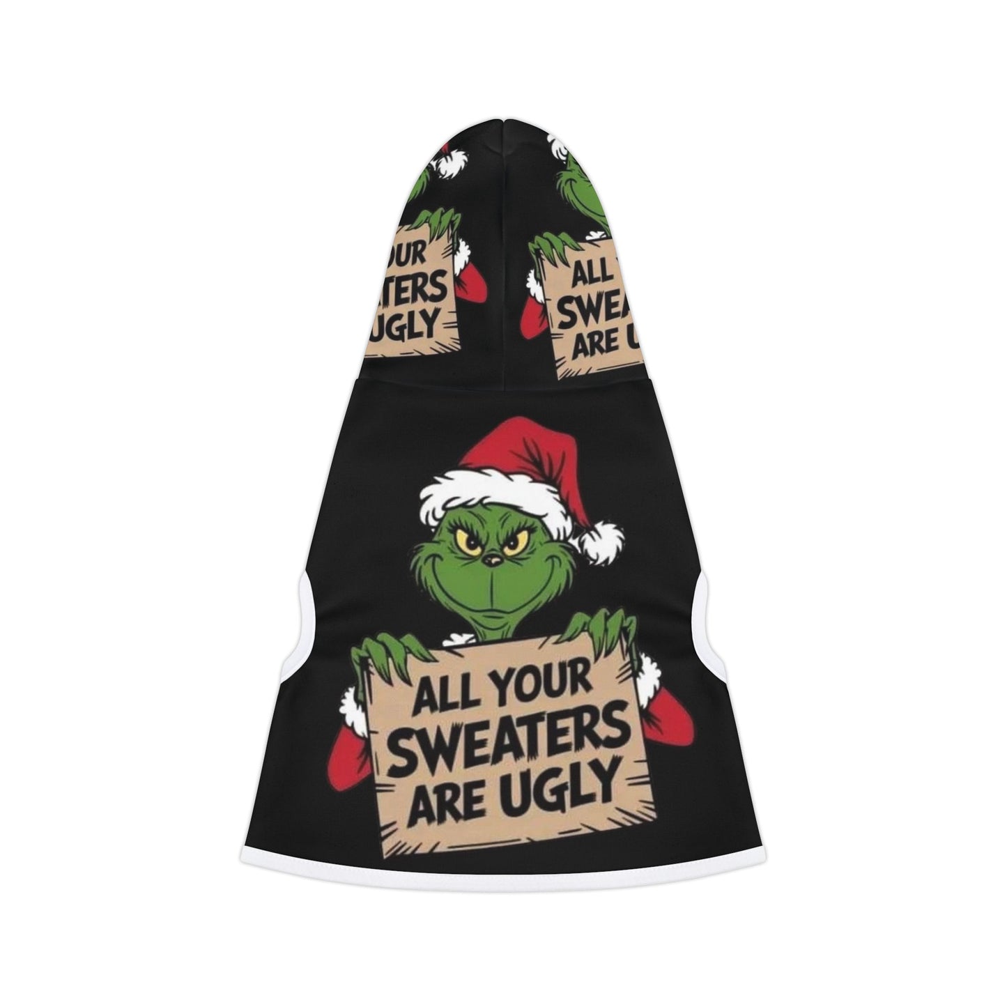 Festive Grinch Pet Hoodie | Holiday Dog Sweater, Cute Pet Apparel, Christmas Outfit for Dogs, Funny Pet Gift, Grinch Inspired Fashion