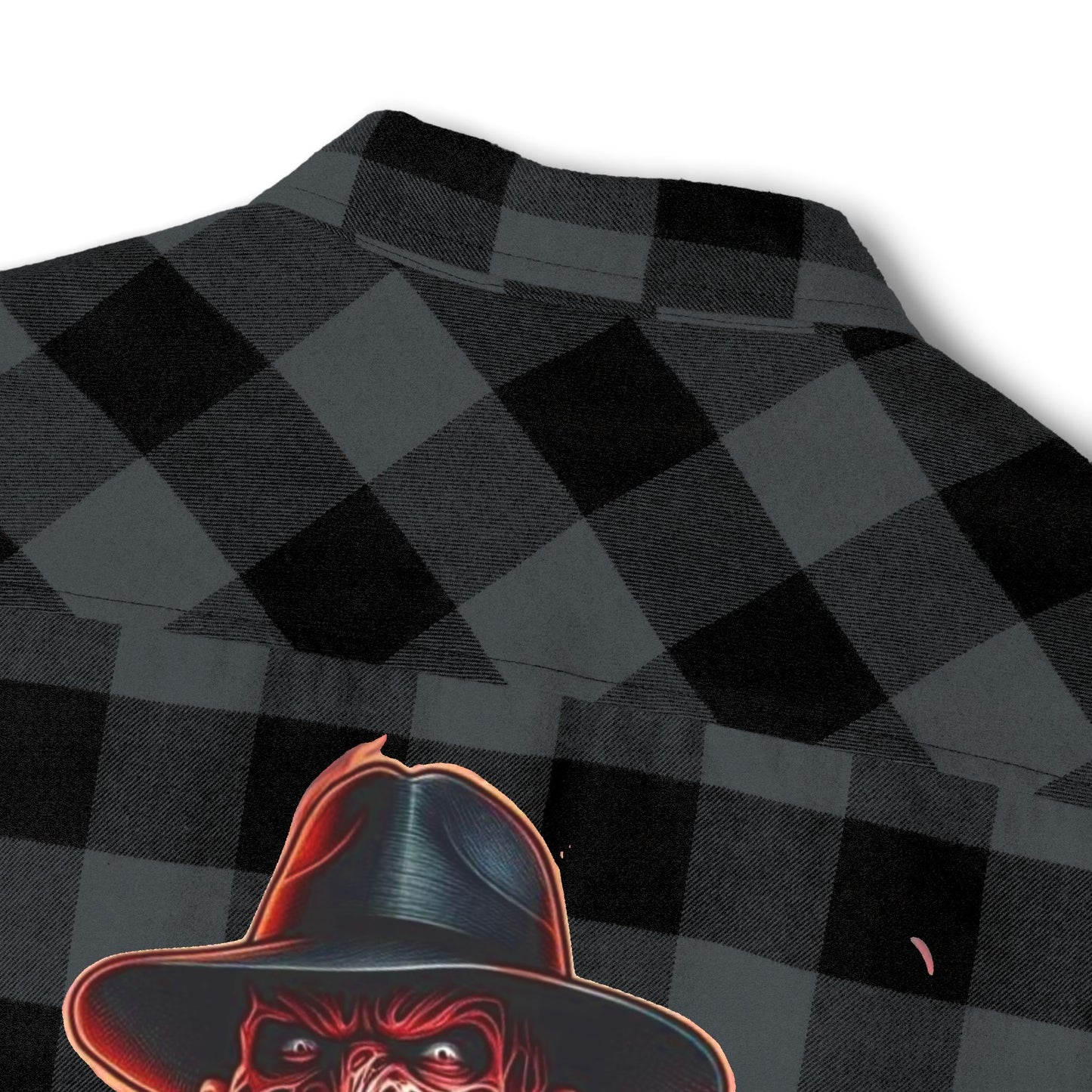 Freddy Krueger Flannel Shirt, Unisex Plaid Shirt, Horror Halloween Apparel, Cozy Casual Wear, Fall Outfits, Movie Lover Gift