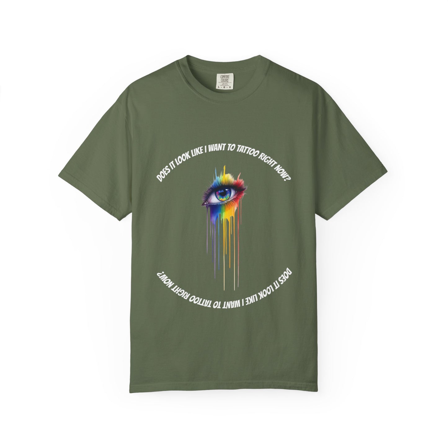 Vibrant Eye Art T-Shirt | Unisex Garment-Dyed Tee, Artistic Apparel, Colorful Fashion, Unique Gift, Everyday Wear
