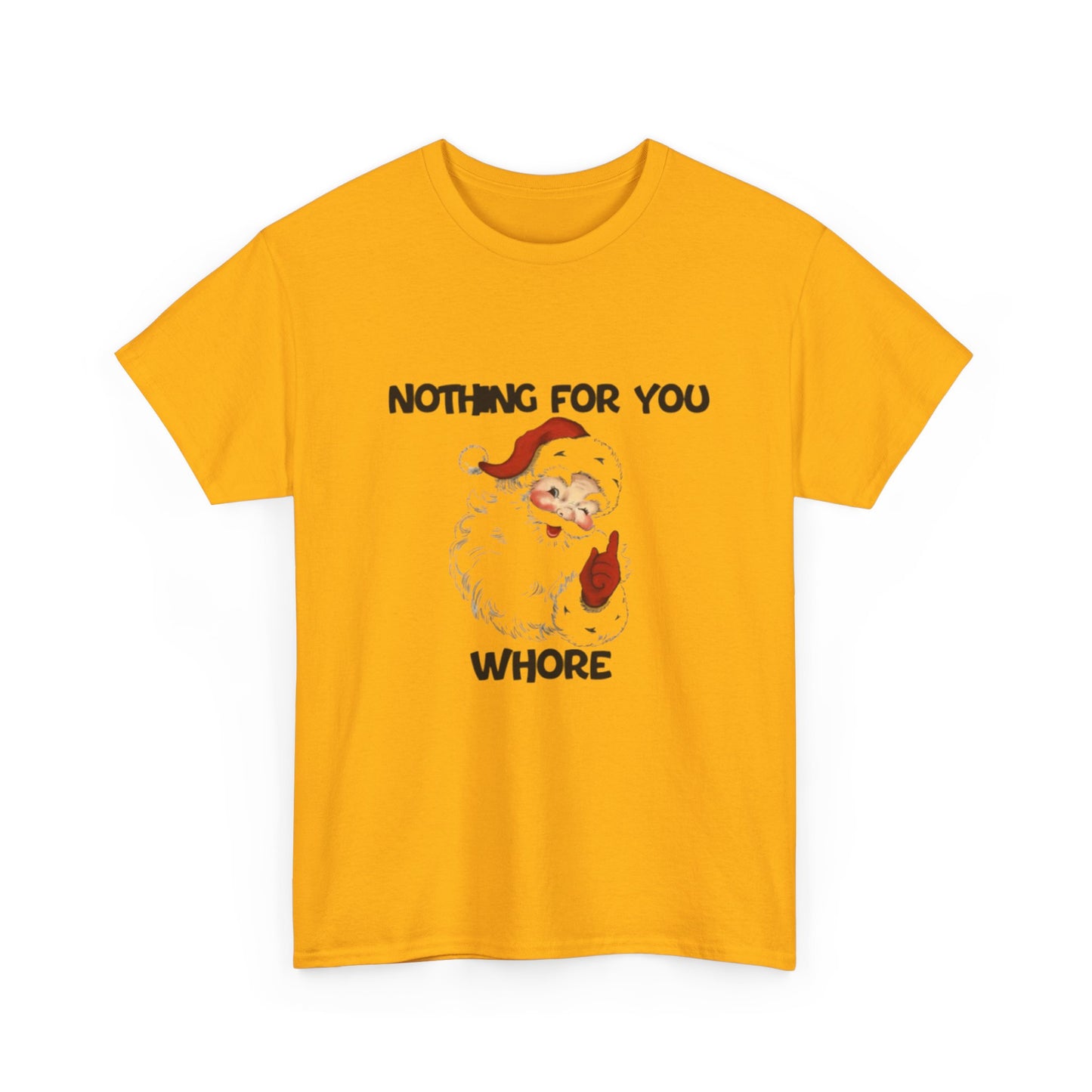 Funny Santa Claus Tee, Unisex Heavy Cotton Tee, Holiday Humor Shirt, Christmas Gift for Friends, Casual Wear