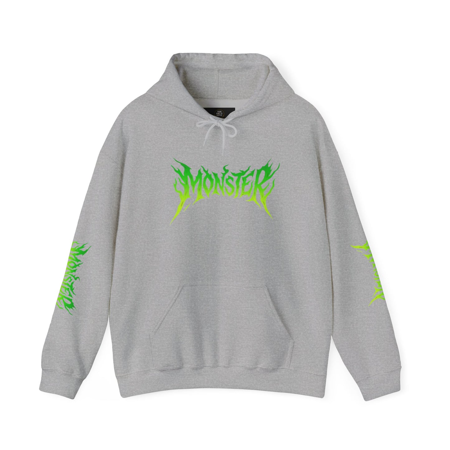 Monster Vibe Unisex Hooded Sweatshirt, Streetwear, Casual Hoodie, Graphic Sweatshirt, Cool Gift, Halloween Apparel, Everyday Wear