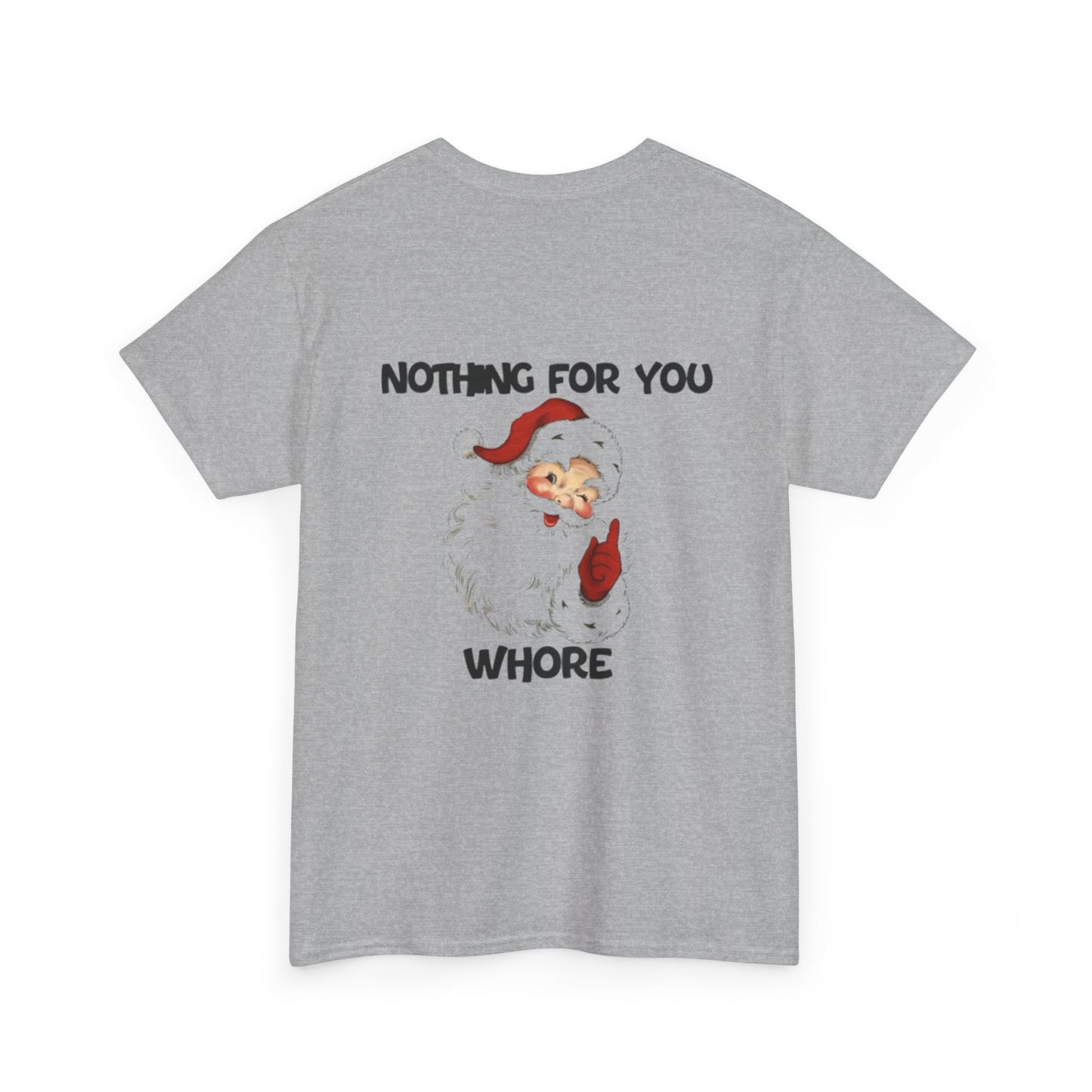 Funny Santa Claus Tee, Unisex Heavy Cotton Tee, Holiday Humor Shirt, Christmas Gift for Friends, Casual Wear