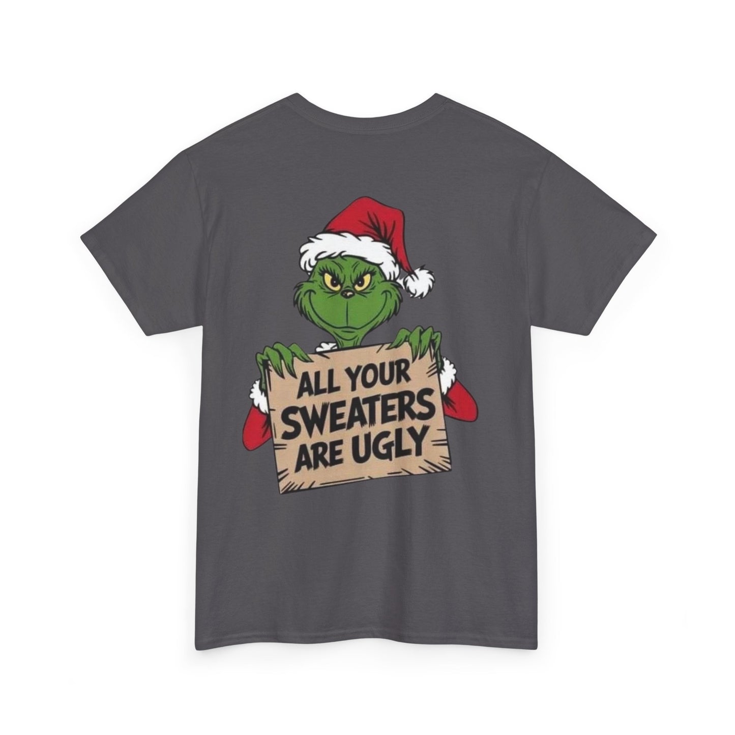 Grinchmas Ugly Sweater Tee, Christmas T-Shirt, Holiday Gift, Funny Tee, Unisex Cotton Shirt, Christmas Party, Grinch Lovers