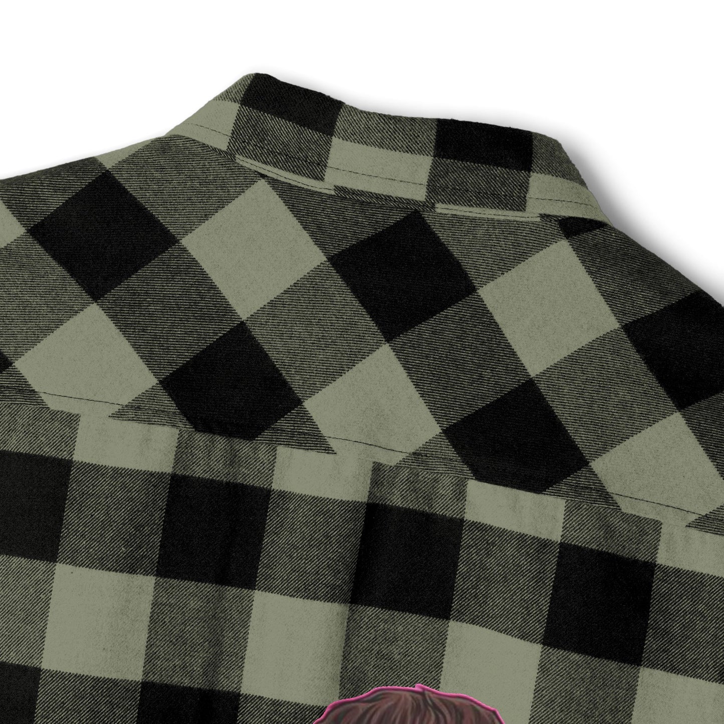 Cool Horror Graphic Unisex Flannel Shirt, Fall Style Shirt, Casual Layering Top, Halloween Gift, Grunge Aesthetic