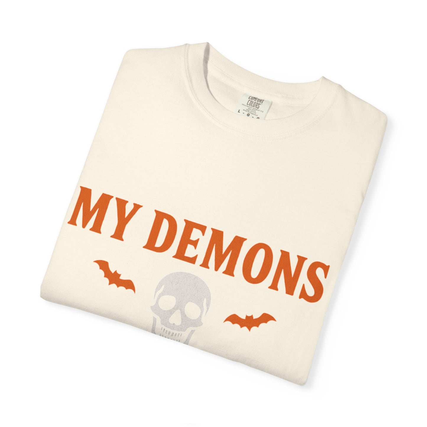 Halloween Themed Unisex T-Shirt with Bats and Humor