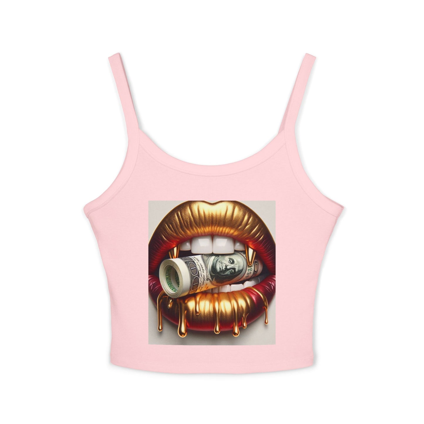 Bold Statement Women's Spaghetti Strap Tank Top, Graphic Tank, Summer Outfit, Party Wear, Streetwear Essential