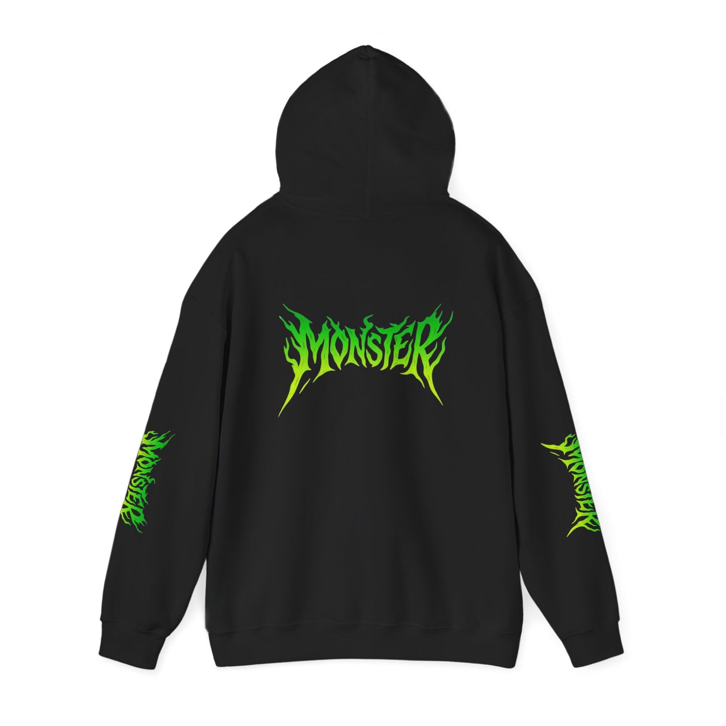 Monster Vibe Unisex Hooded Sweatshirt, Streetwear, Casual Hoodie, Graphic Sweatshirt, Cool Gift, Halloween Apparel, Everyday Wear