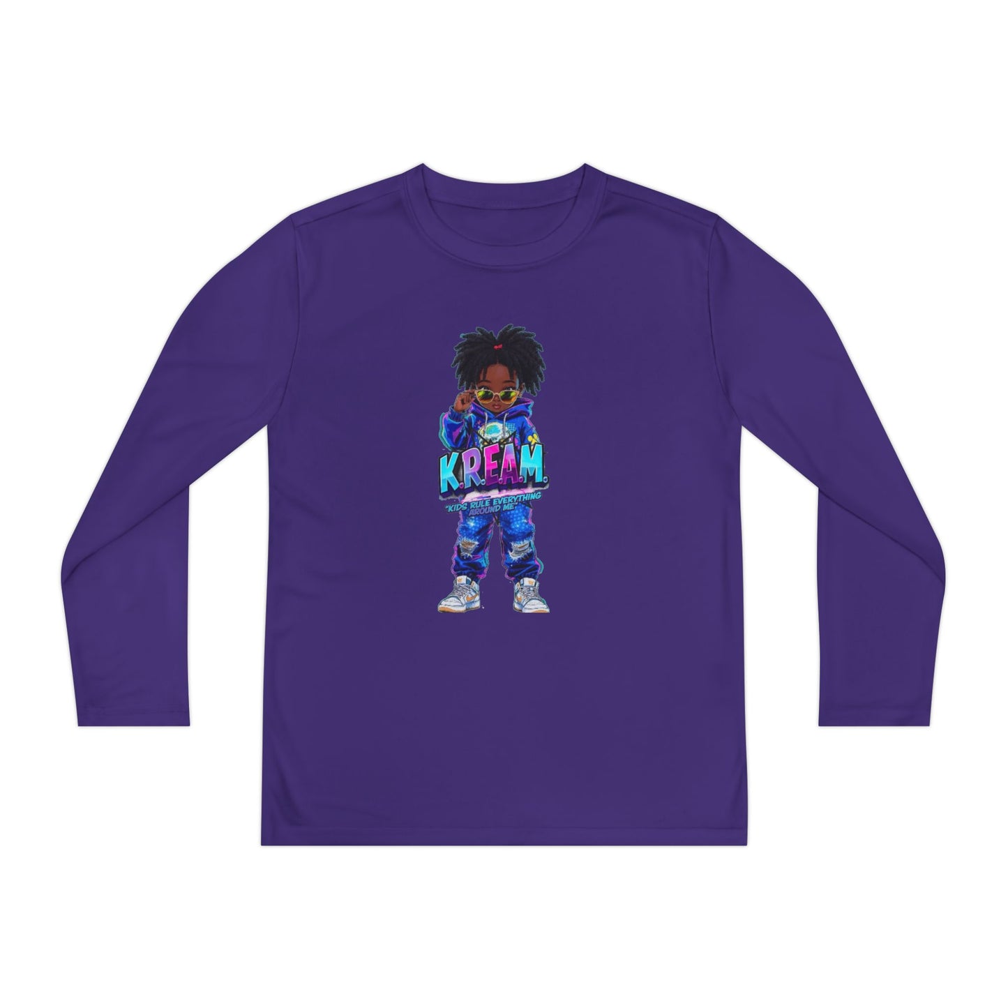 Youth Long Sleeve Tee for Trendy Kids, Cool Graphic Tee, Perfect for Birthdays, Playdates, School Events, Unique Gift Idea