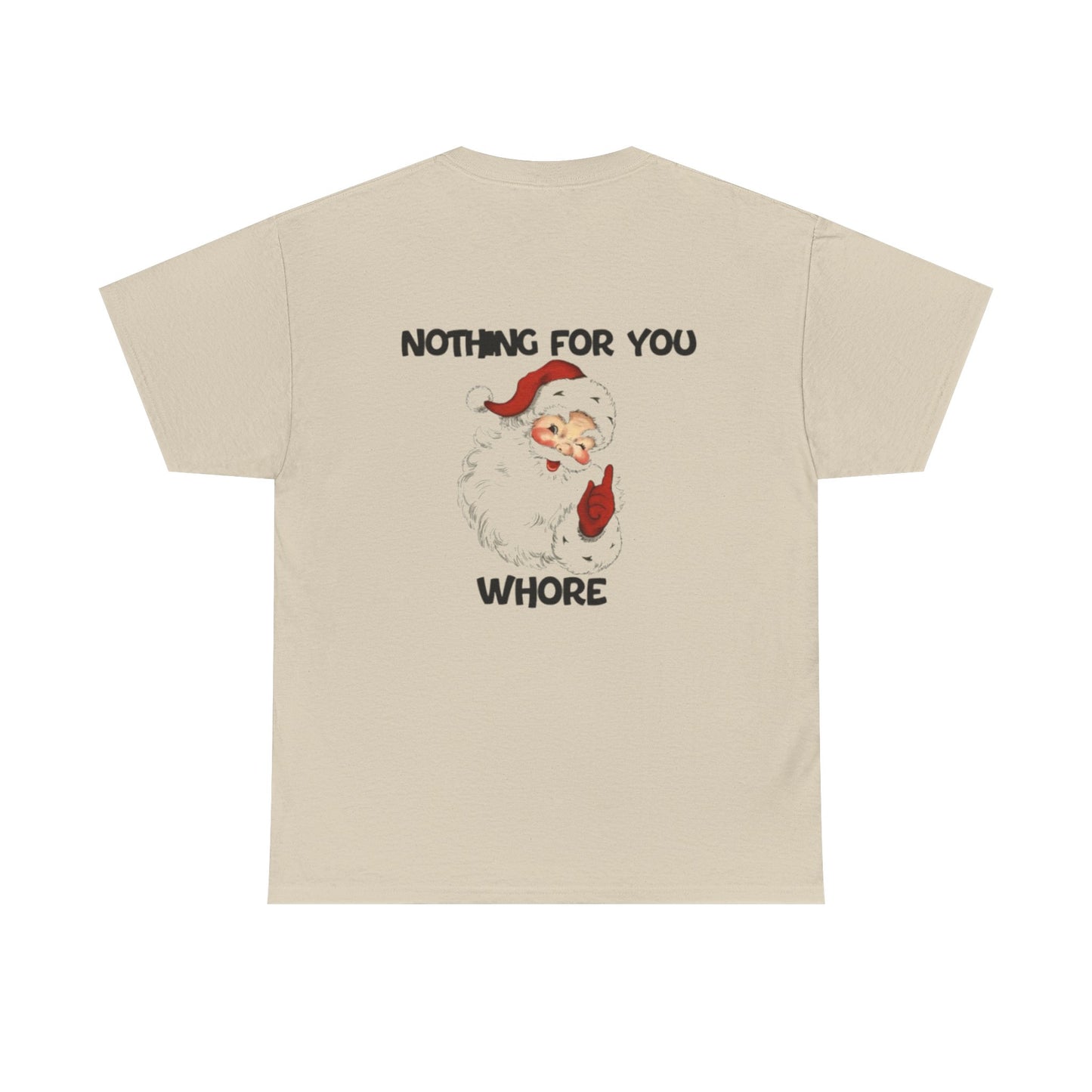 Funny Santa Claus Tee, Unisex Heavy Cotton Tee, Holiday Humor Shirt, Christmas Gift for Friends, Casual Wear
