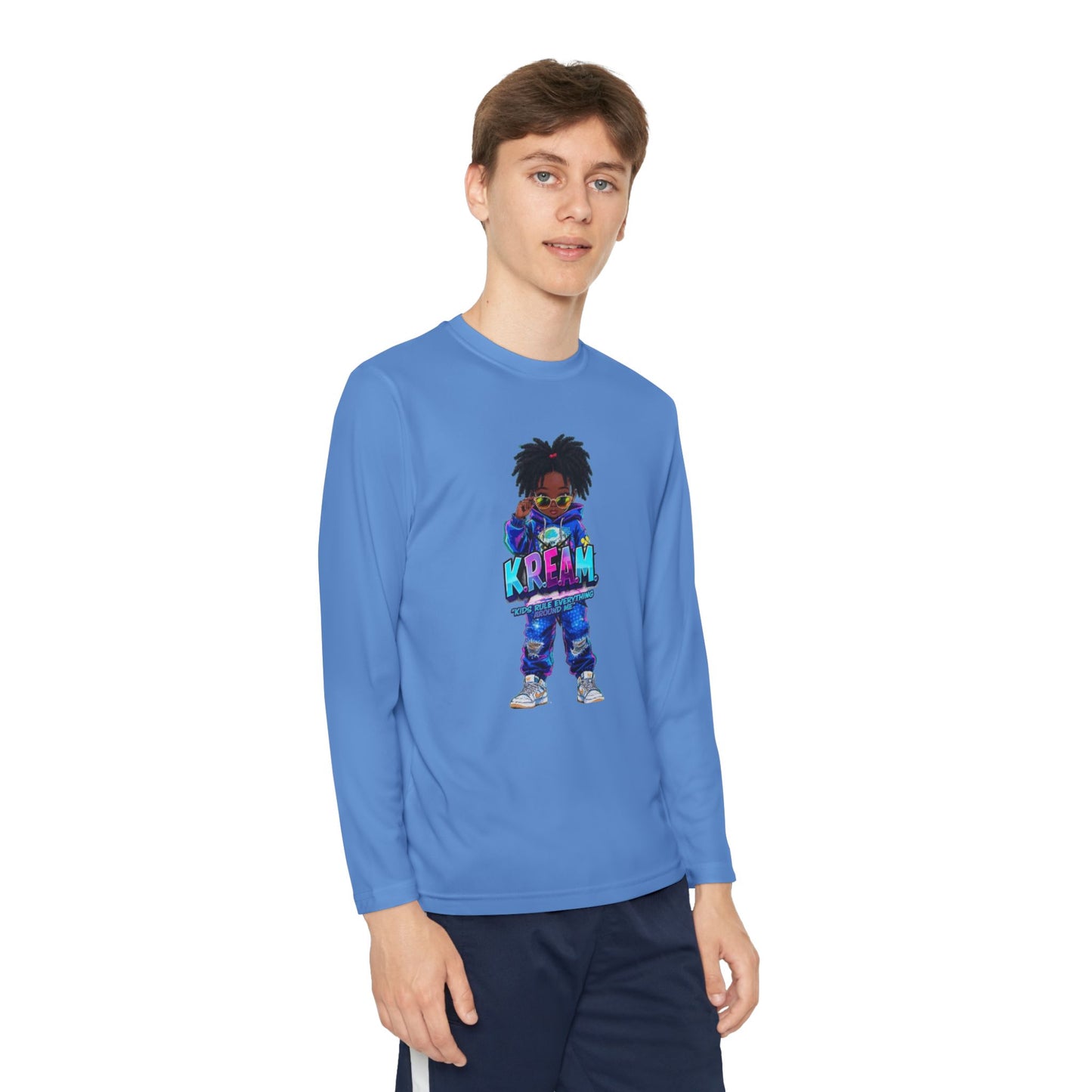 Youth Long Sleeve Tee for Trendy Kids, Cool Graphic Tee, Perfect for Birthdays, Playdates, School Events, Unique Gift Idea