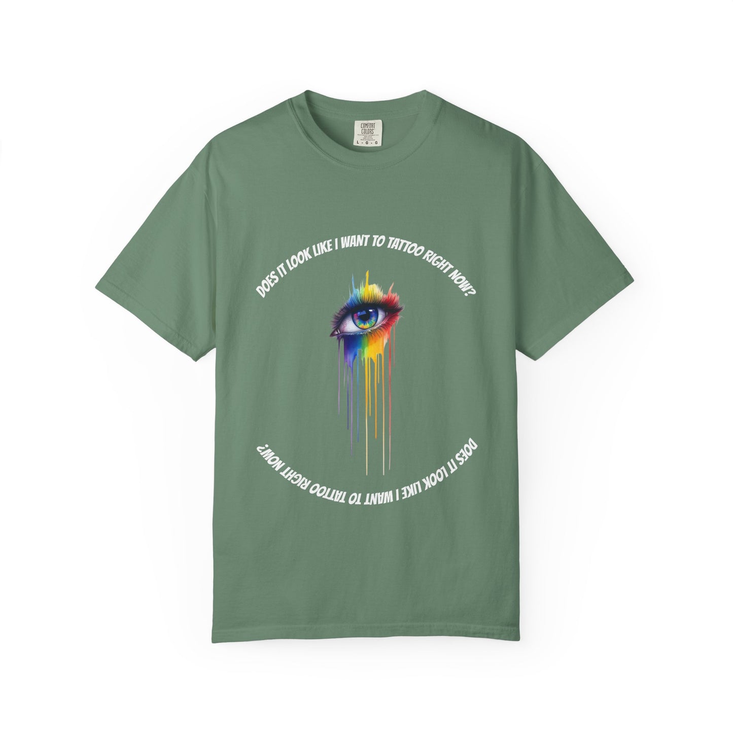 Vibrant Eye Art T-Shirt | Unisex Garment-Dyed Tee, Artistic Apparel, Colorful Fashion, Unique Gift, Everyday Wear