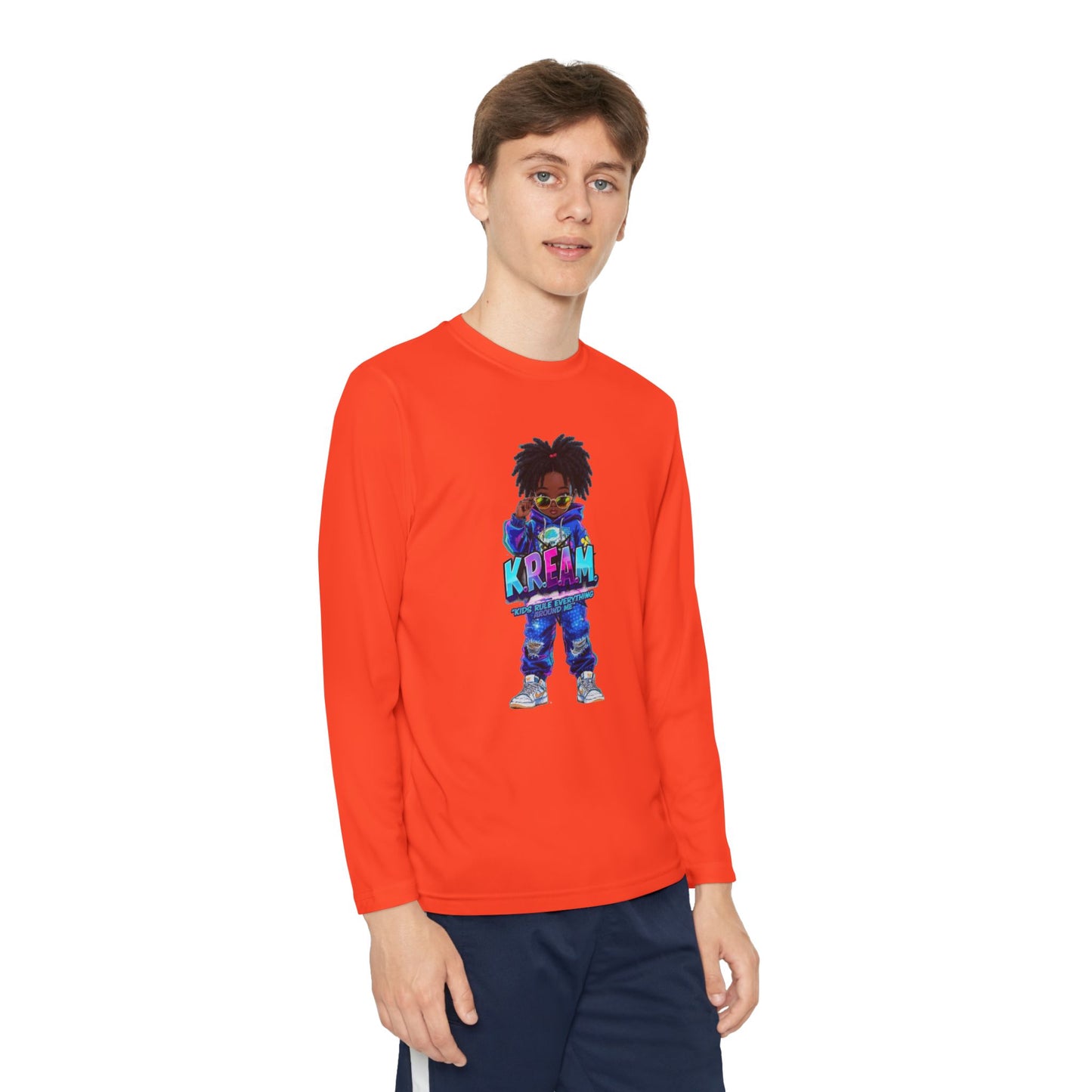 Youth Long Sleeve Tee for Trendy Kids, Cool Graphic Tee, Perfect for Birthdays, Playdates, School Events, Unique Gift Idea