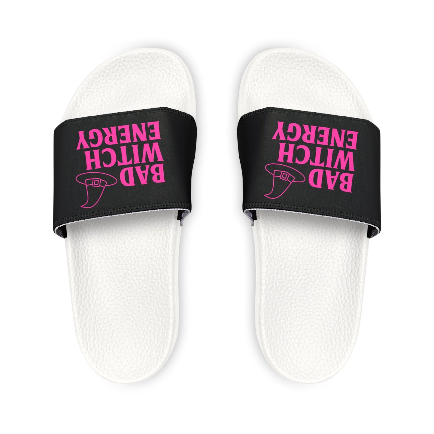 Bad Witch Energy Men's Sandals, Casual Summer Footwear, Stylish Outdoor Slide Sandals, Trendy Beach Shoes, Gift for Witch Lovers