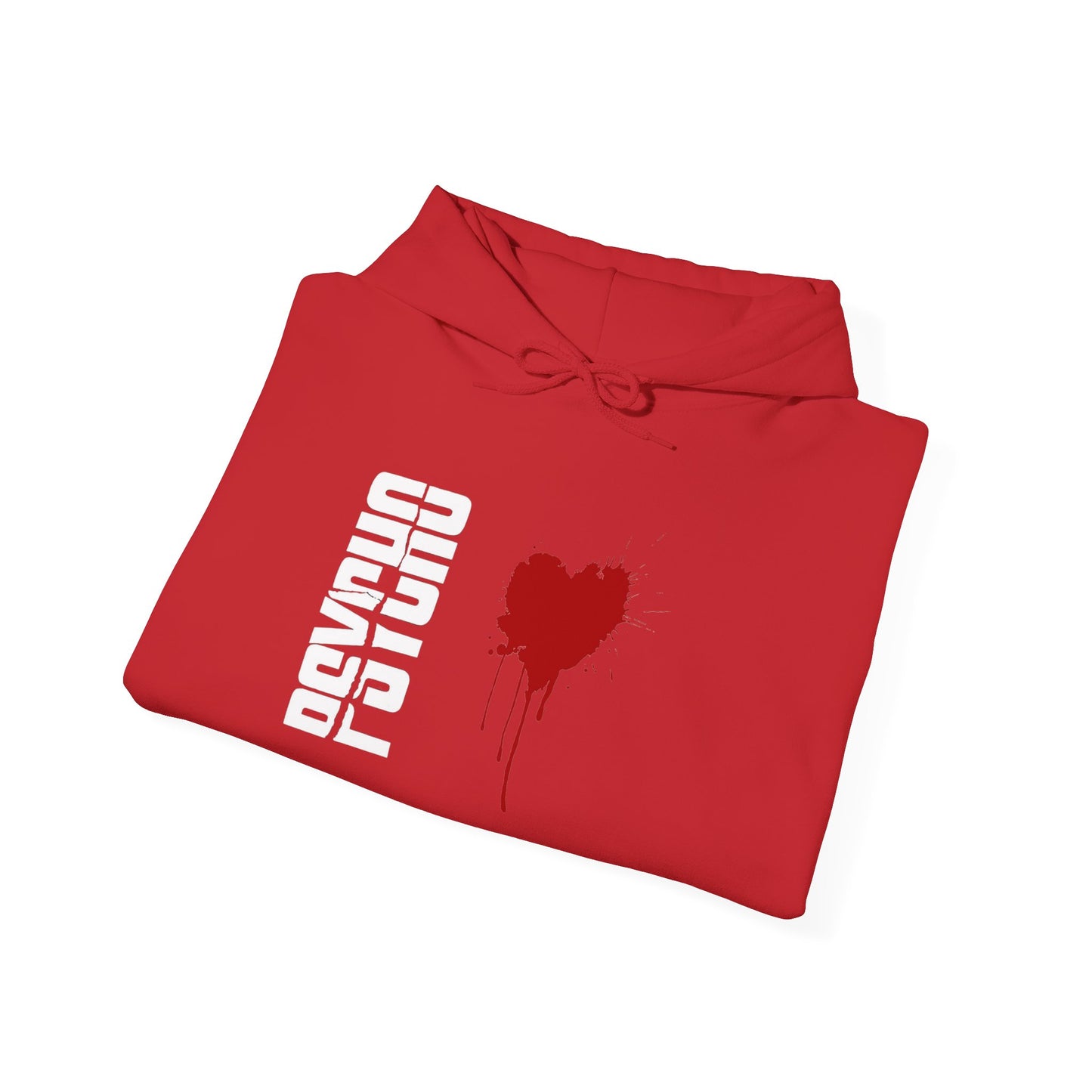 Heartfelt Drip Hoodie | Unisex Heavy Blend Sweatshirt, Cozy Gift, Black Hoodie, Casual Attire, Streetwear Style, Valentine's Day