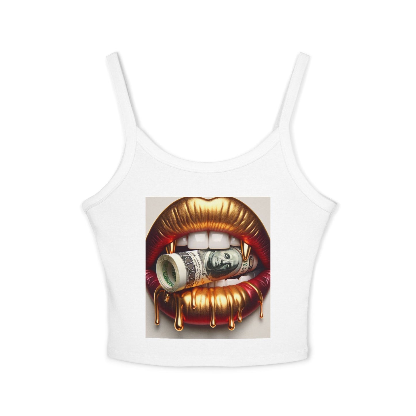Bold Statement Women's Spaghetti Strap Tank Top, Graphic Tank, Summer Outfit, Party Wear, Streetwear Essential