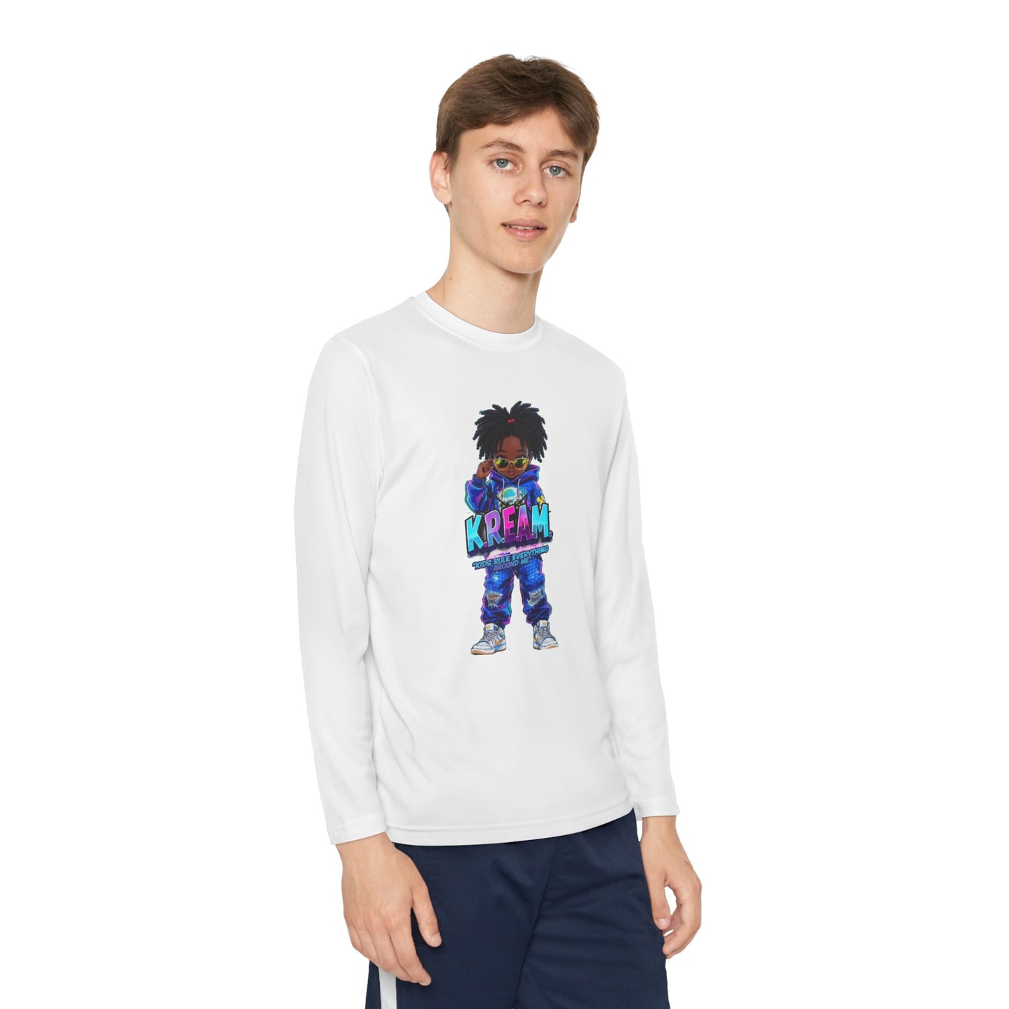Youth Long Sleeve Tee for Trendy Kids, Cool Graphic Tee, Perfect for Birthdays, Playdates, School Events, Unique Gift Idea