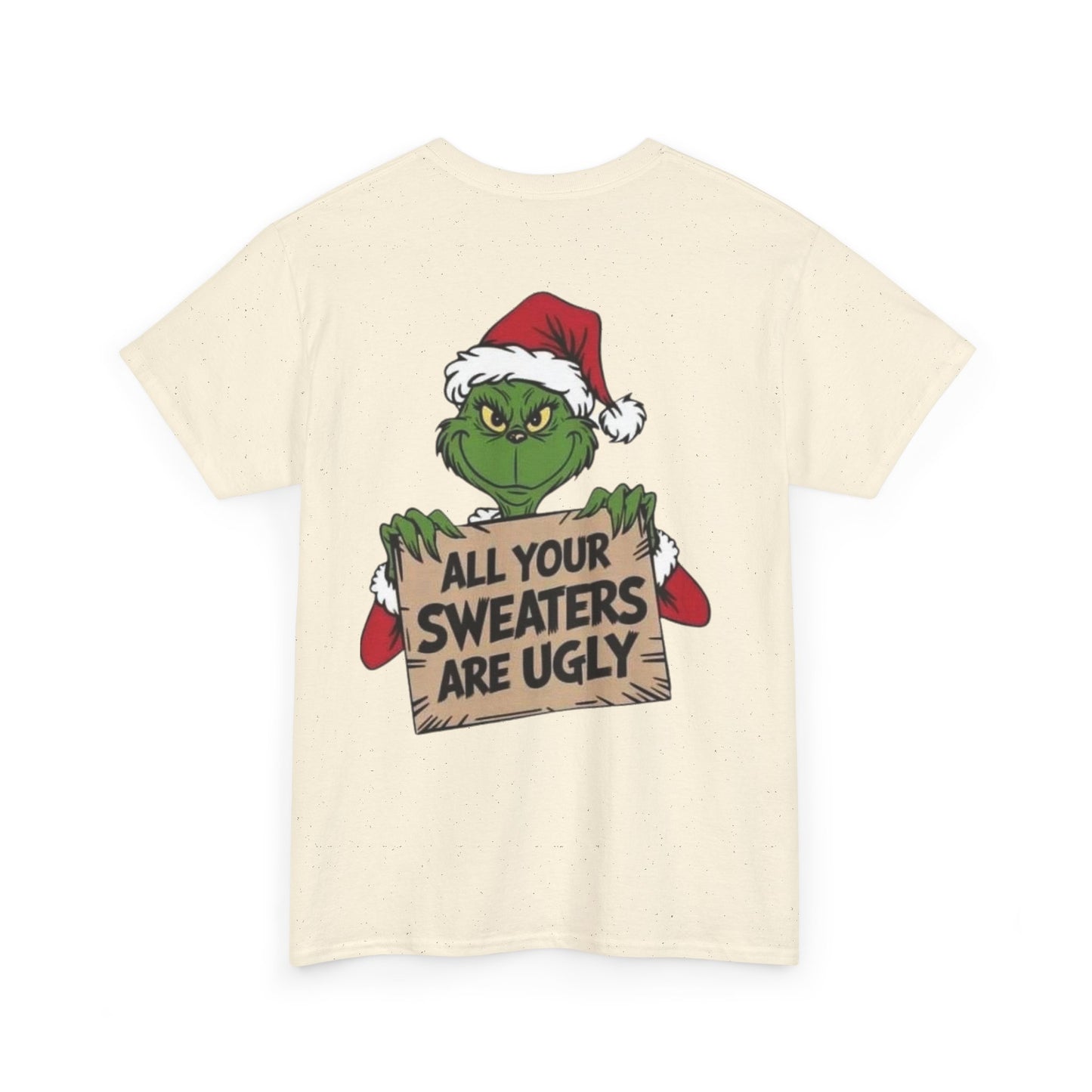 Grinchmas Ugly Sweater Tee, Christmas T-Shirt, Holiday Gift, Funny Tee, Unisex Cotton Shirt, Christmas Party, Grinch Lovers