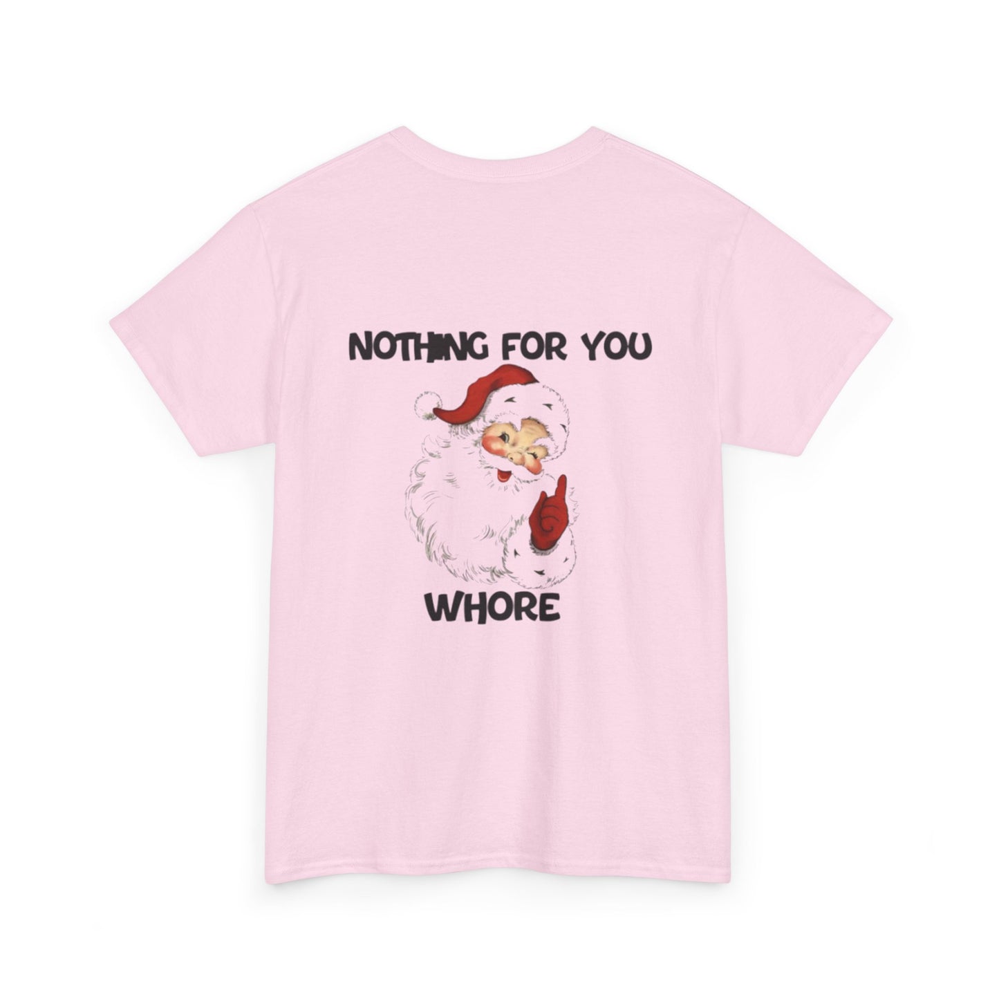 Funny Santa Claus Tee, Unisex Heavy Cotton Tee, Holiday Humor Shirt, Christmas Gift for Friends, Casual Wear
