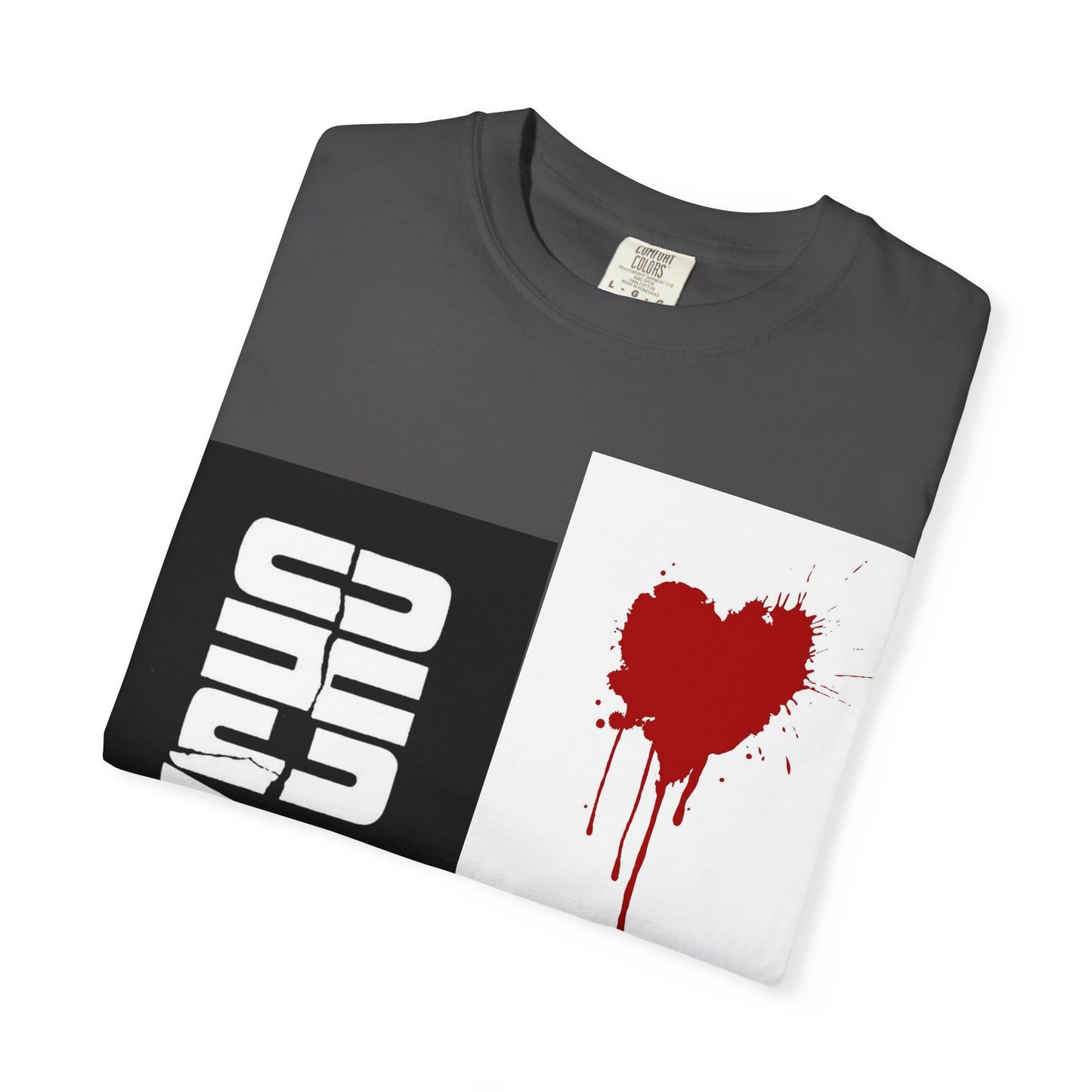 Psycho Heart Graphic T-shirt, Cool Unisex Tee, Casual Streetwear, Gift for Him or Her, Halloween Apparel, Edgy Fashion Statement