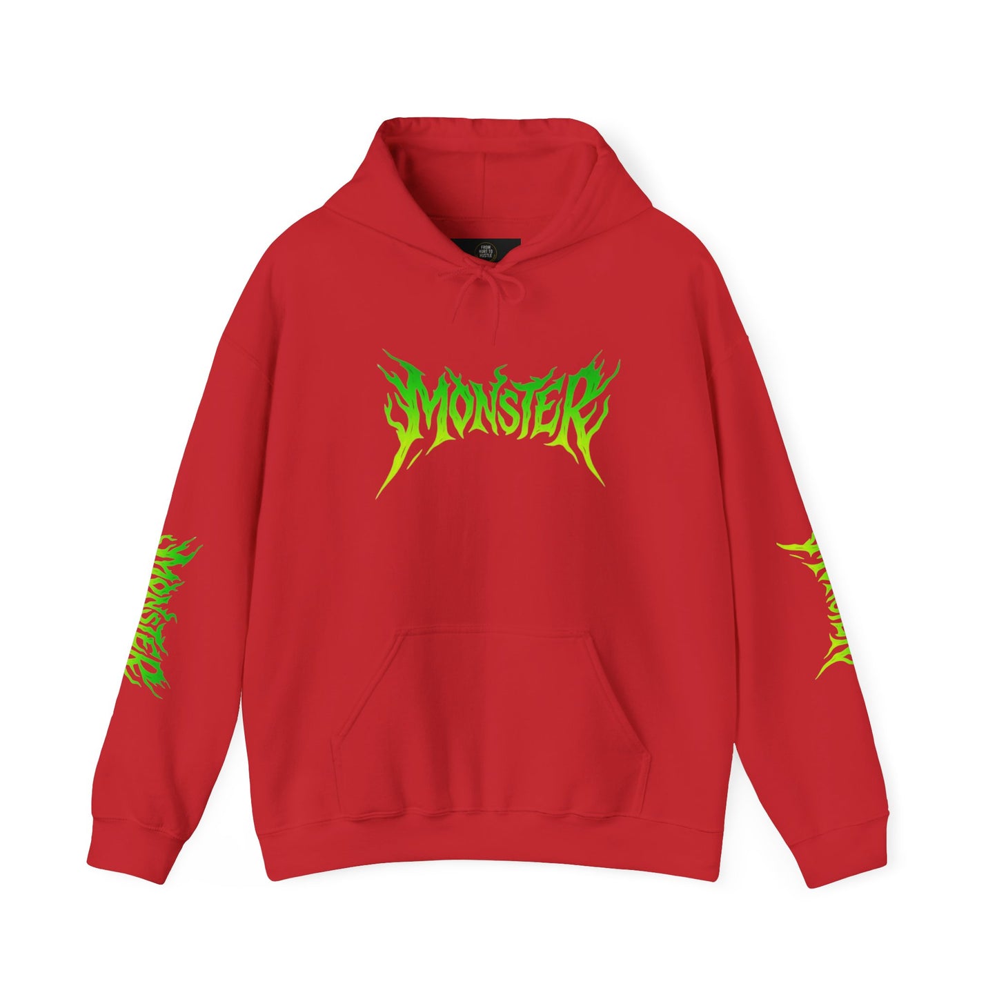 Monster Vibe Unisex Hooded Sweatshirt, Streetwear, Casual Hoodie, Graphic Sweatshirt, Cool Gift, Halloween Apparel, Everyday Wear
