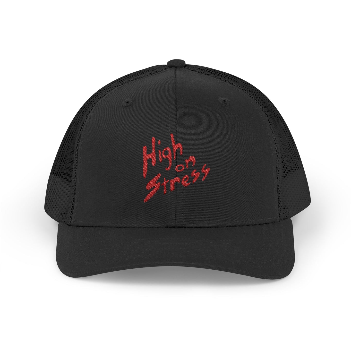 High on Stress Snapback Trucker Cap, Funny Cap for Stress Relief, Quirky Gift for Gamers, Casual Streetwear, Summer Essentials