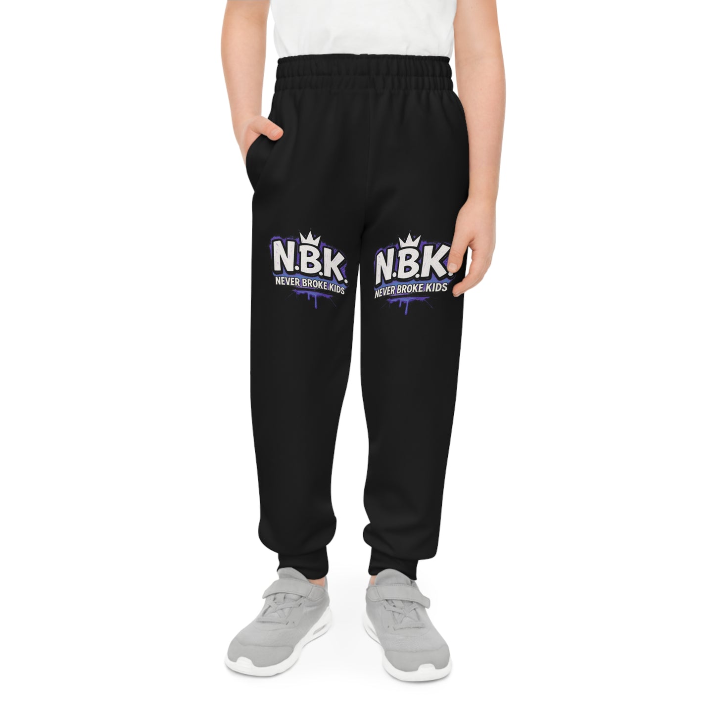 Youth Joggers with NBK Design, Stylish Athletic Pants for Kids, Comfortable Casual Wear, Perfect for Playdates & Sports