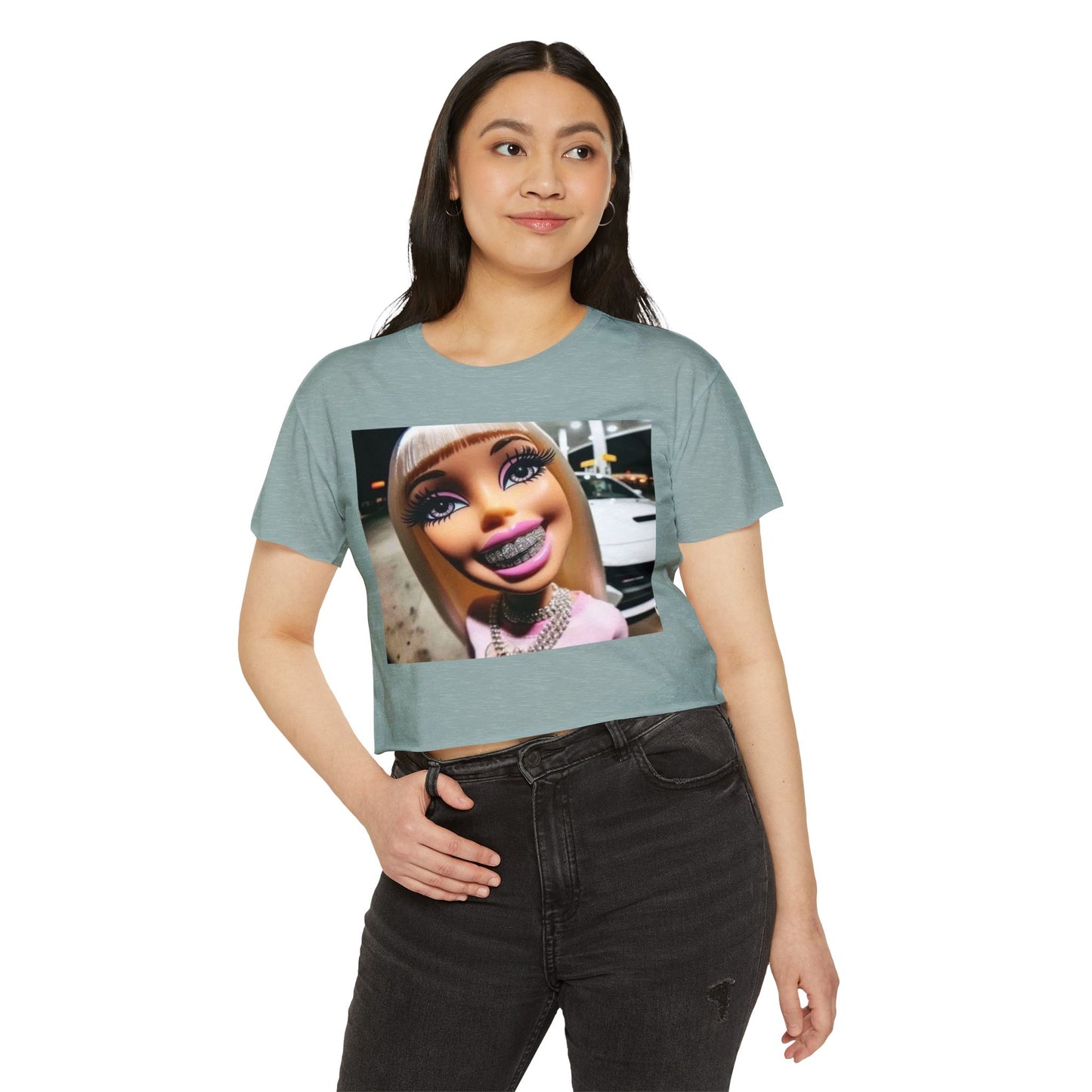 Trendy Women's Festival Crop Top, Cute Party Shirt, Summer Vibes Tee, Casual Summer Fashion, Festival Style Clothing