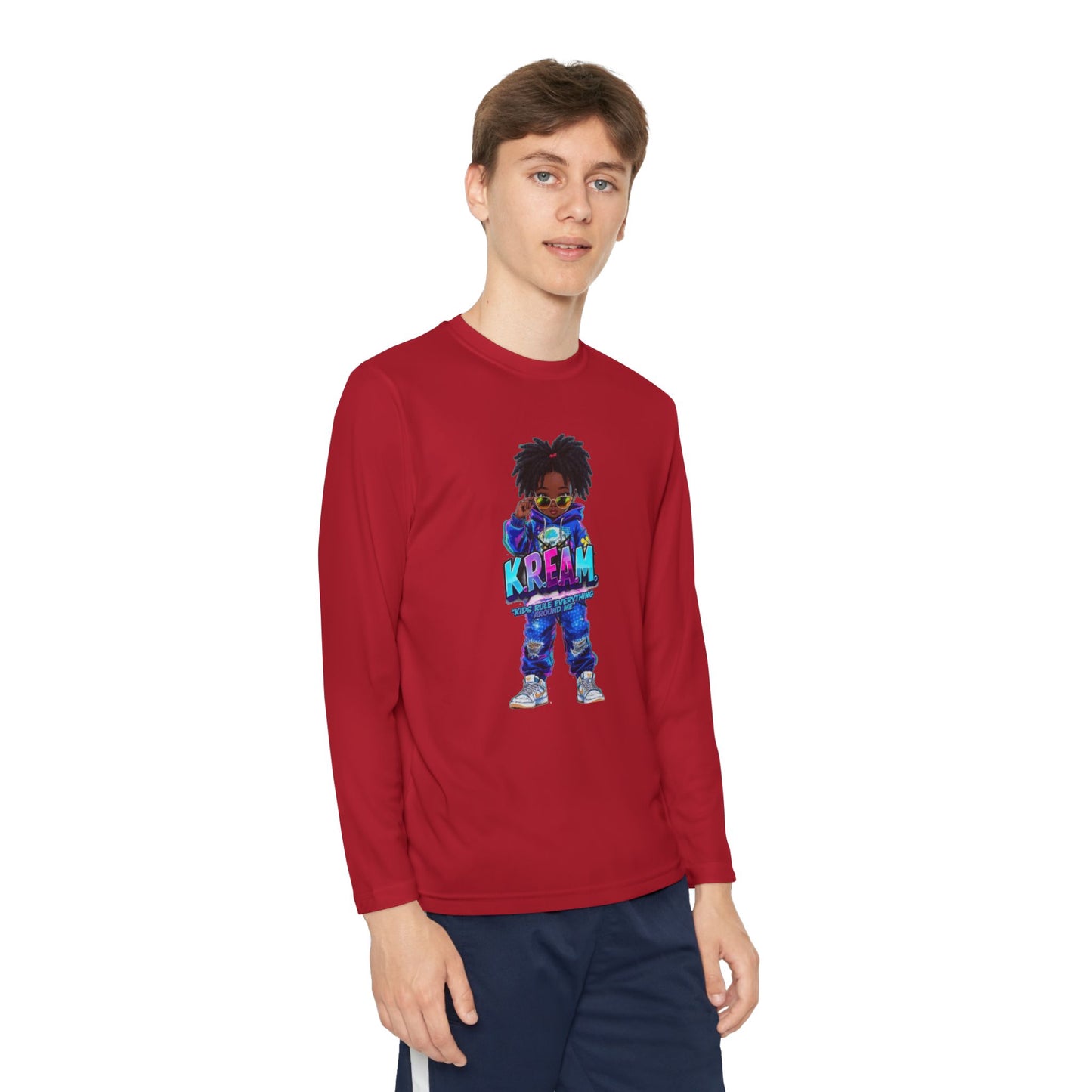 Youth Long Sleeve Tee for Trendy Kids, Cool Graphic Tee, Perfect for Birthdays, Playdates, School Events, Unique Gift Idea