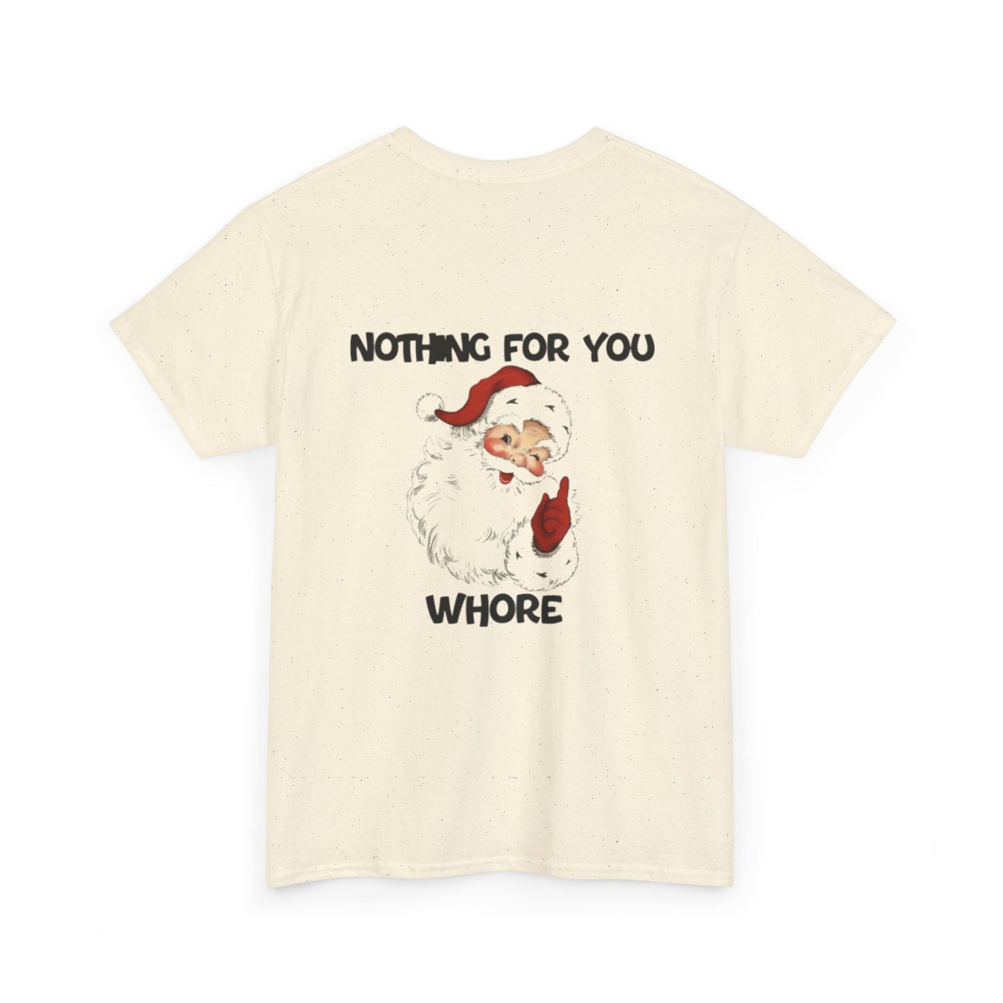 Funny Santa Claus Tee, Unisex Heavy Cotton Tee, Holiday Humor Shirt, Christmas Gift for Friends, Casual Wear