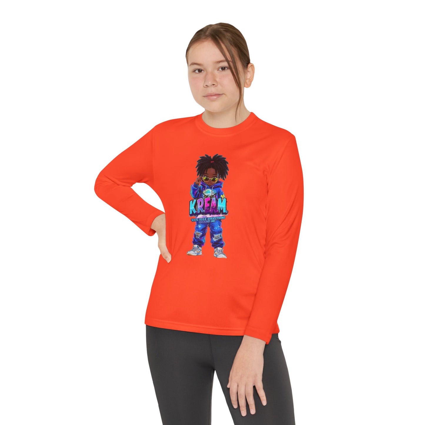Youth Long Sleeve Tee for Trendy Kids, Cool Graphic Tee, Perfect for Birthdays, Playdates, School Events, Unique Gift Idea