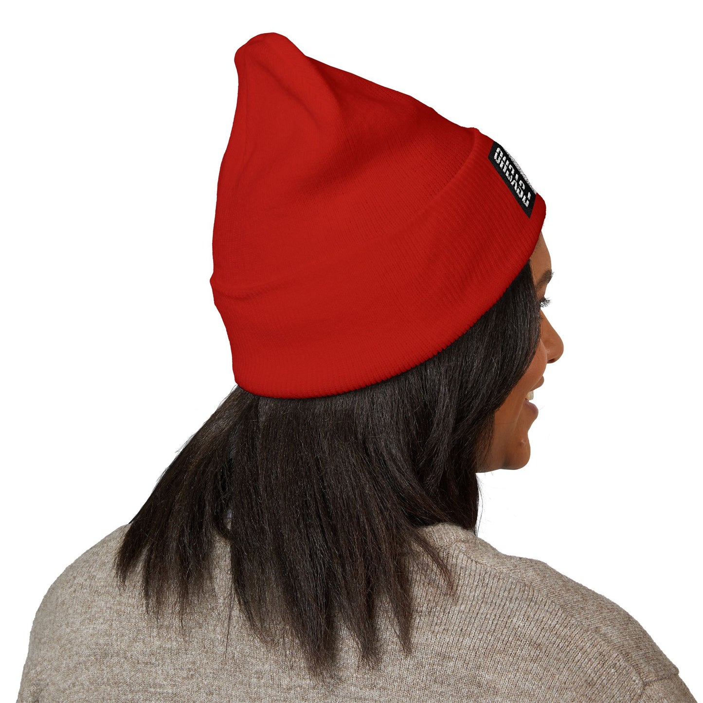 Embroidered Cuffed Beanie with Heart Design - Cozy Winter Accessory, Perfect Gift for Friends, Unisex Hat, Streetwear Fashion