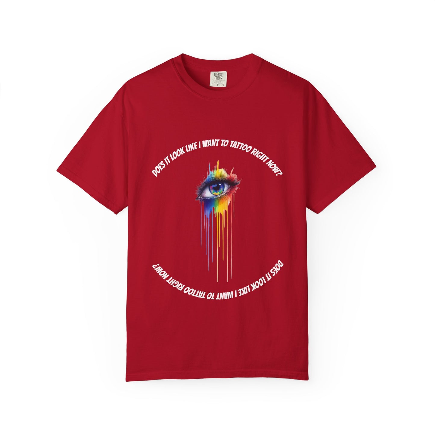 Vibrant Eye Art T-Shirt | Unisex Garment-Dyed Tee, Artistic Apparel, Colorful Fashion, Unique Gift, Everyday Wear