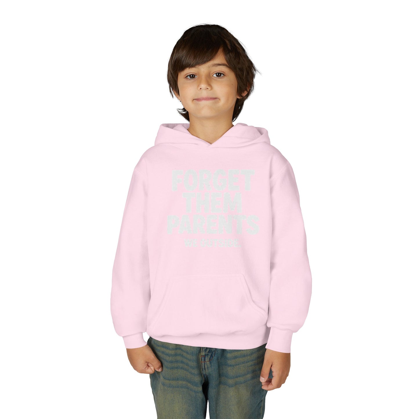 Youth Hoodie - Forget Them Parents, Funny Sweatshirt, Kids Hoodie, Outdoor Adventure, Gift for Teens, Casual Wear
